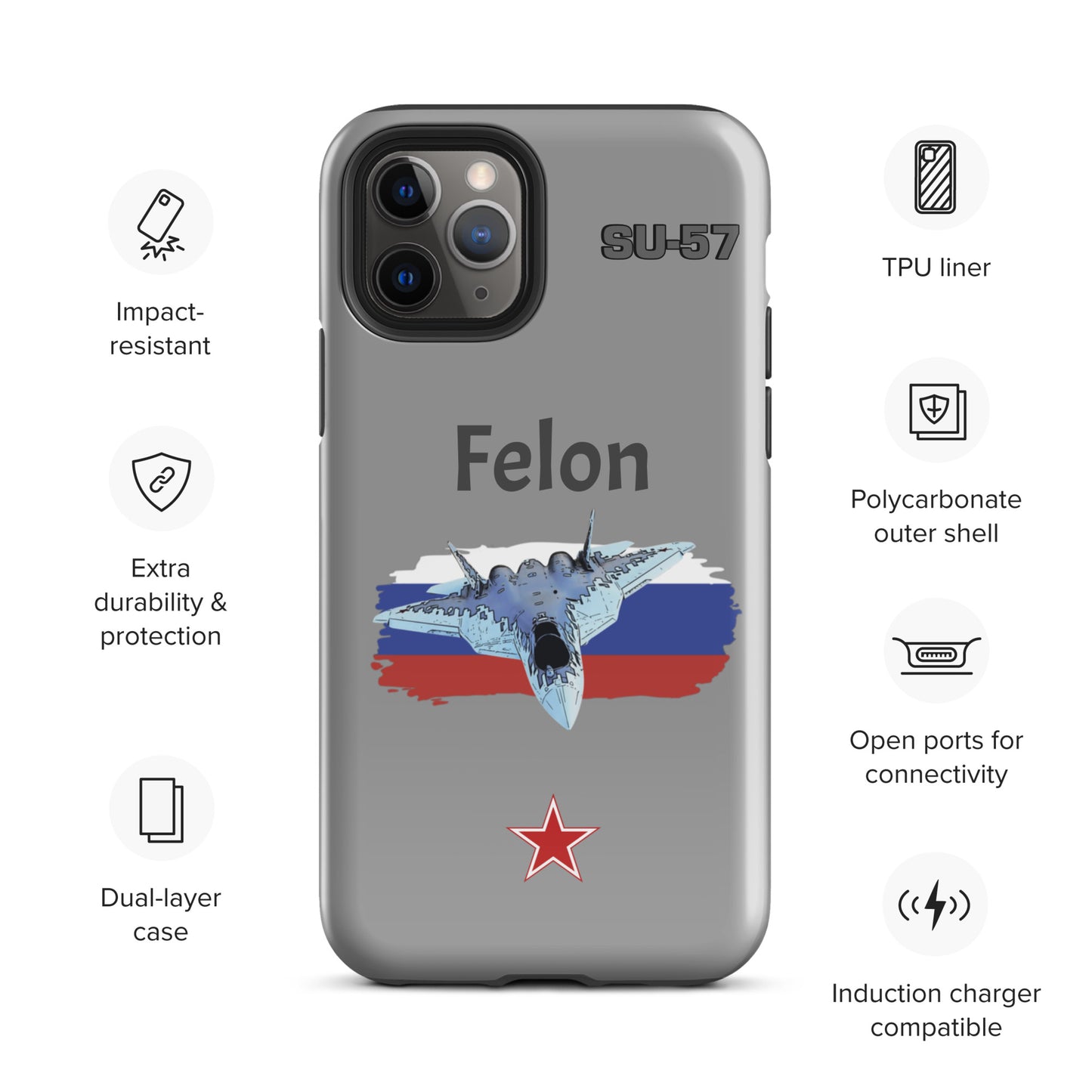 Felon Patriot iPhone Case (Without Quotes)