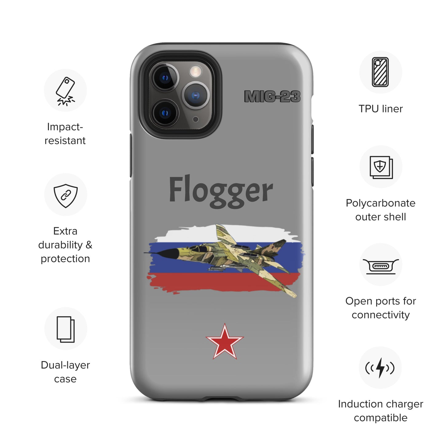 Flogger Patriot iPhone Case (Without Quotes)