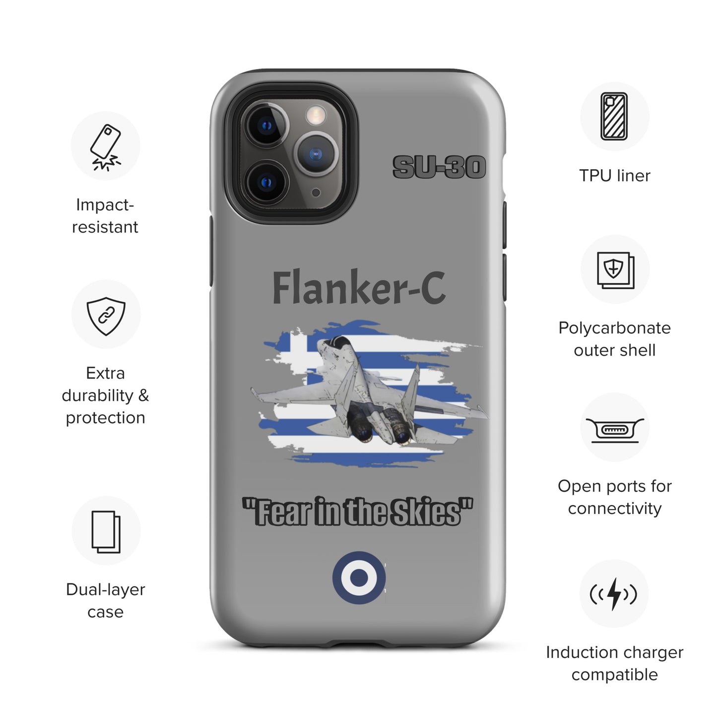 Greek Flanker Patriot iPhone Case