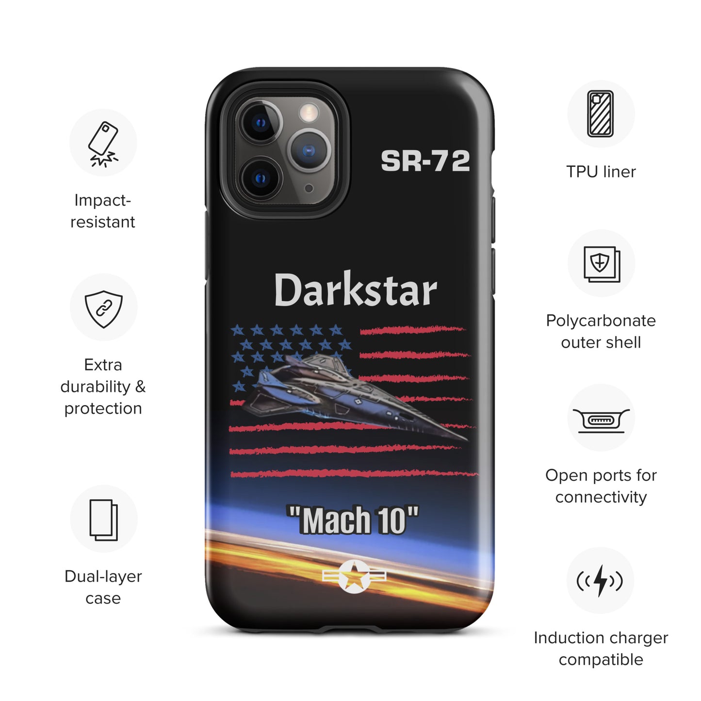 Darkstar Patriot iPhone Case