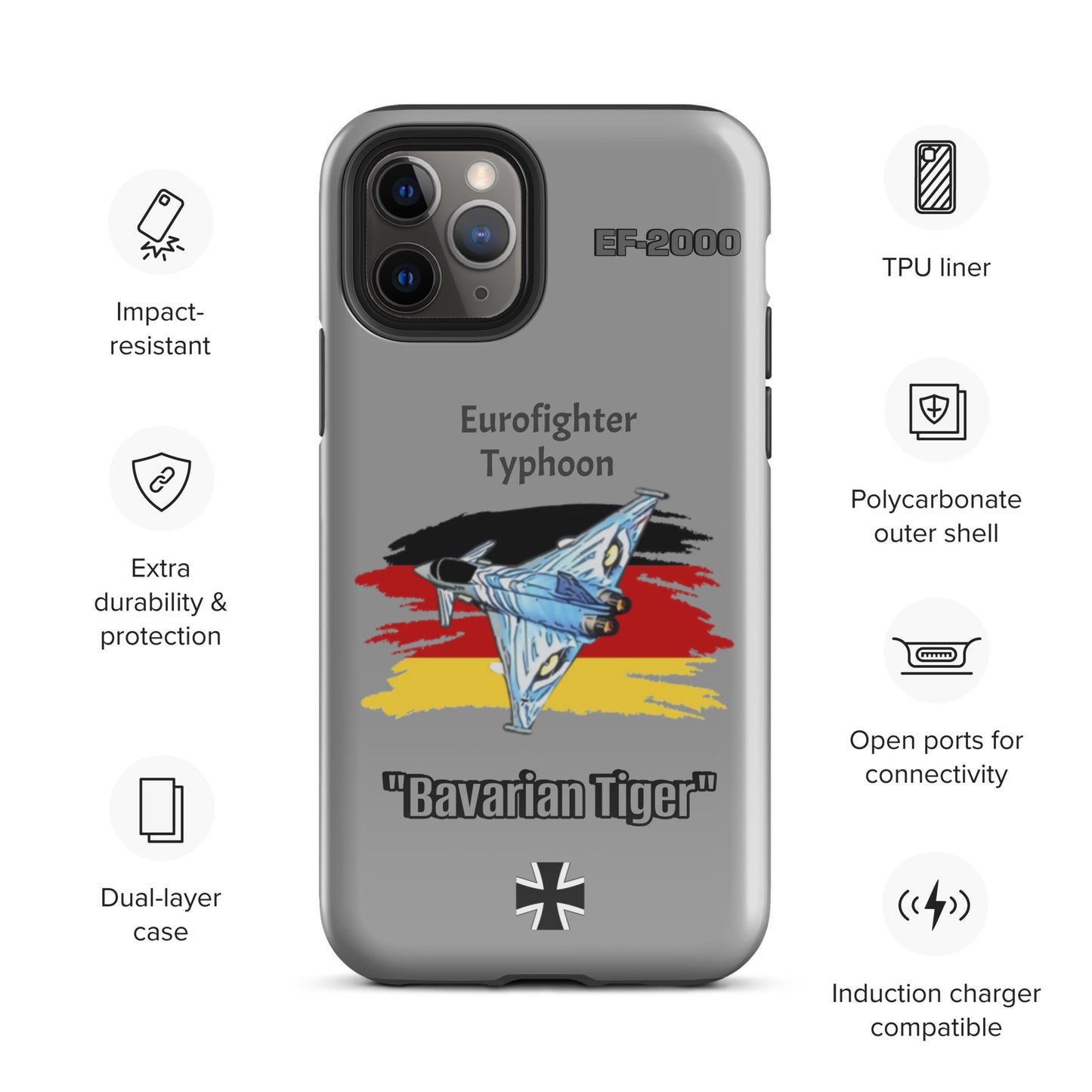Bavarian Tiger Typhoon Patriot iPhone Case