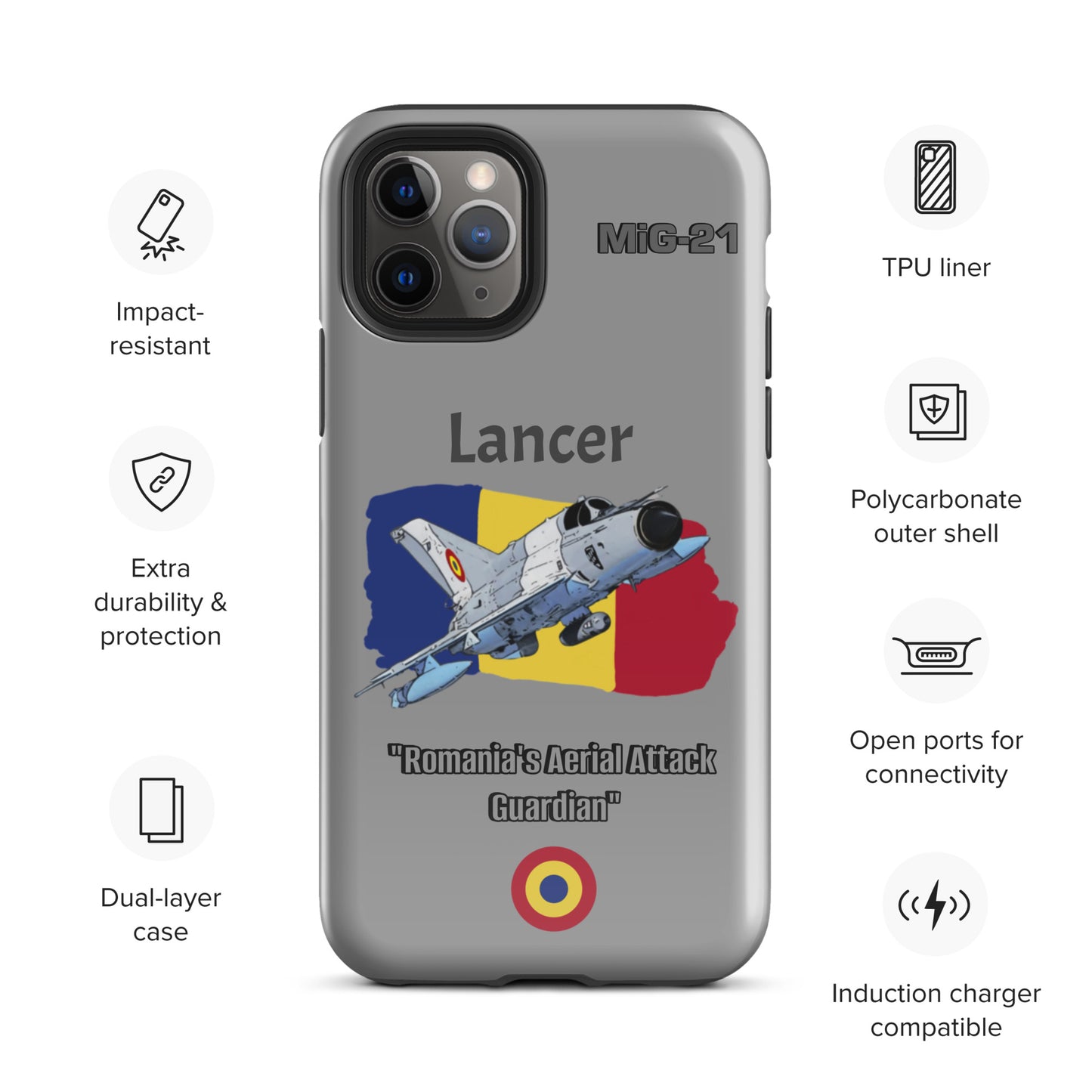 Romanian Lancer Patriot iPhone Case