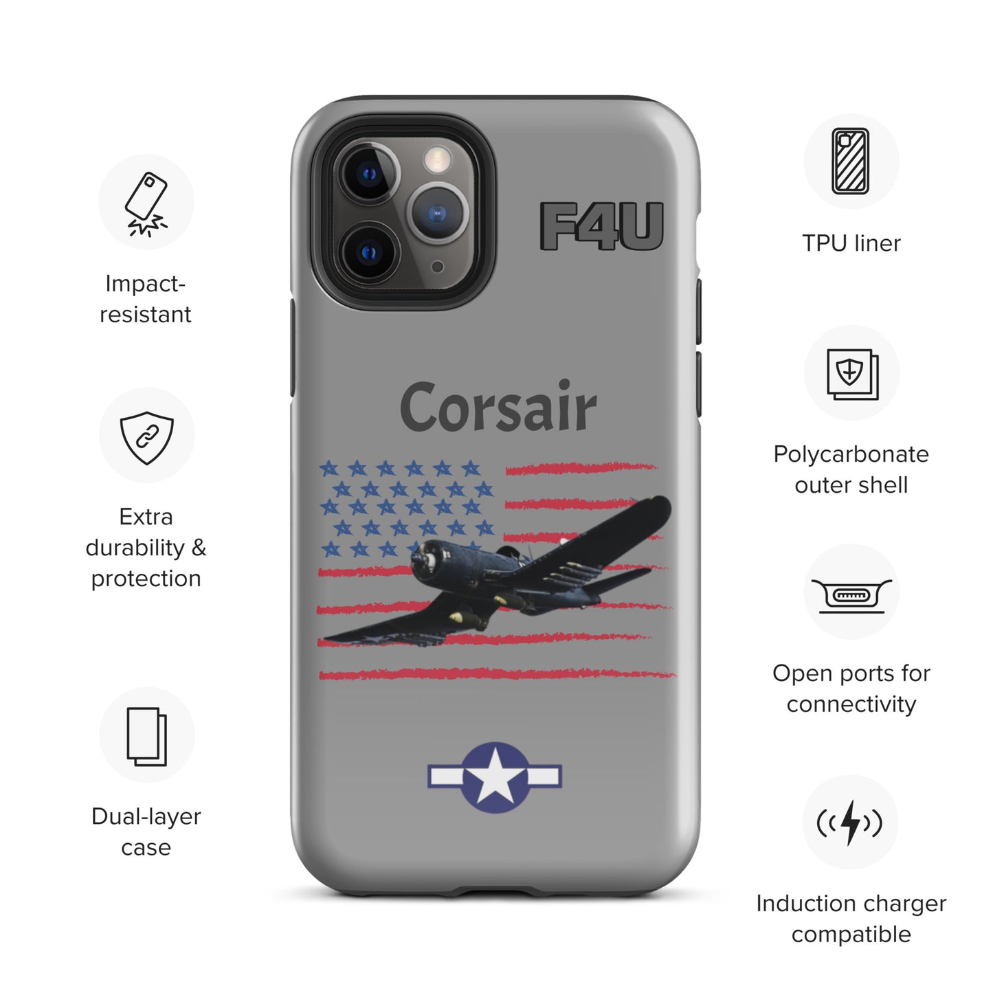 WWII Corsair Patriot iPhone Case