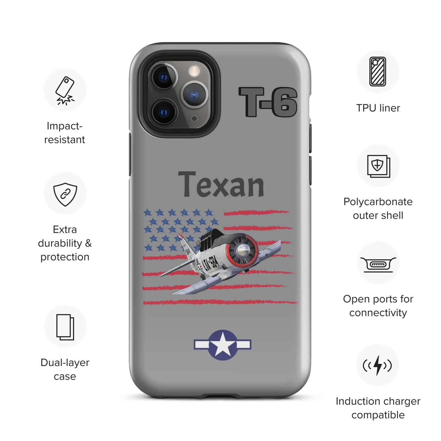WWII Texan Patriot iPhone Case