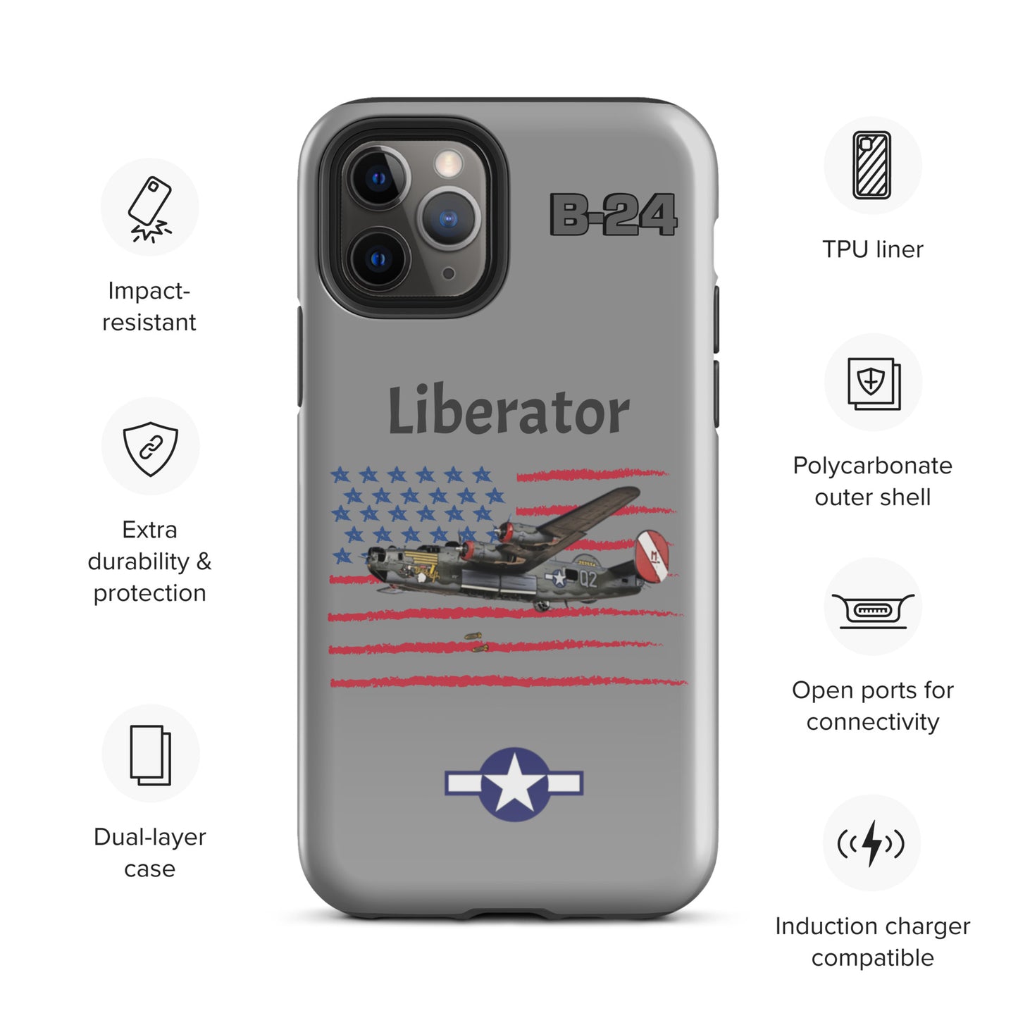 WWII Liberator Patriot iPhone Case