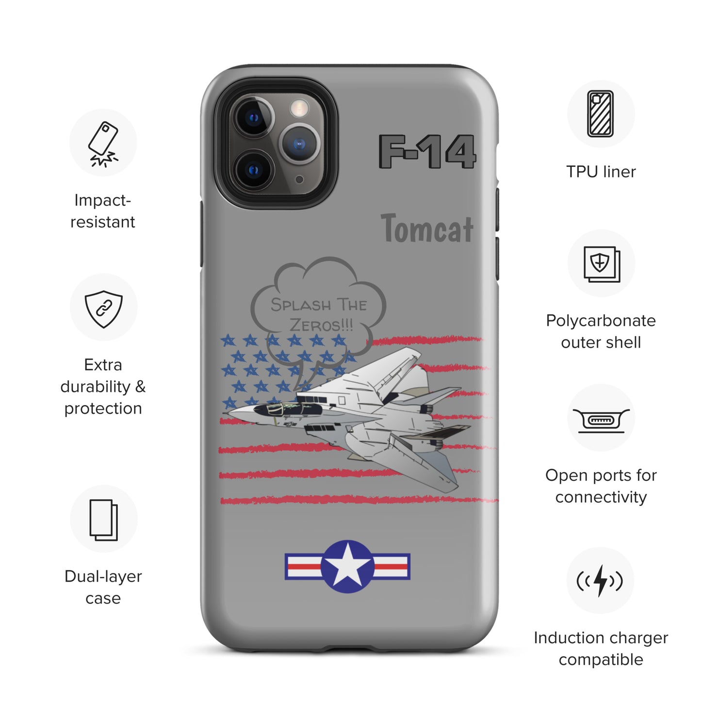 Patriot Tomcat iPhone Case (Without Quotes)
