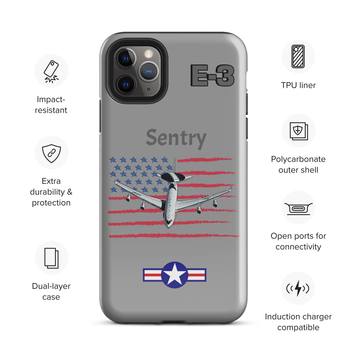 Sentry Patriot iPhone Case (Without Quotes)