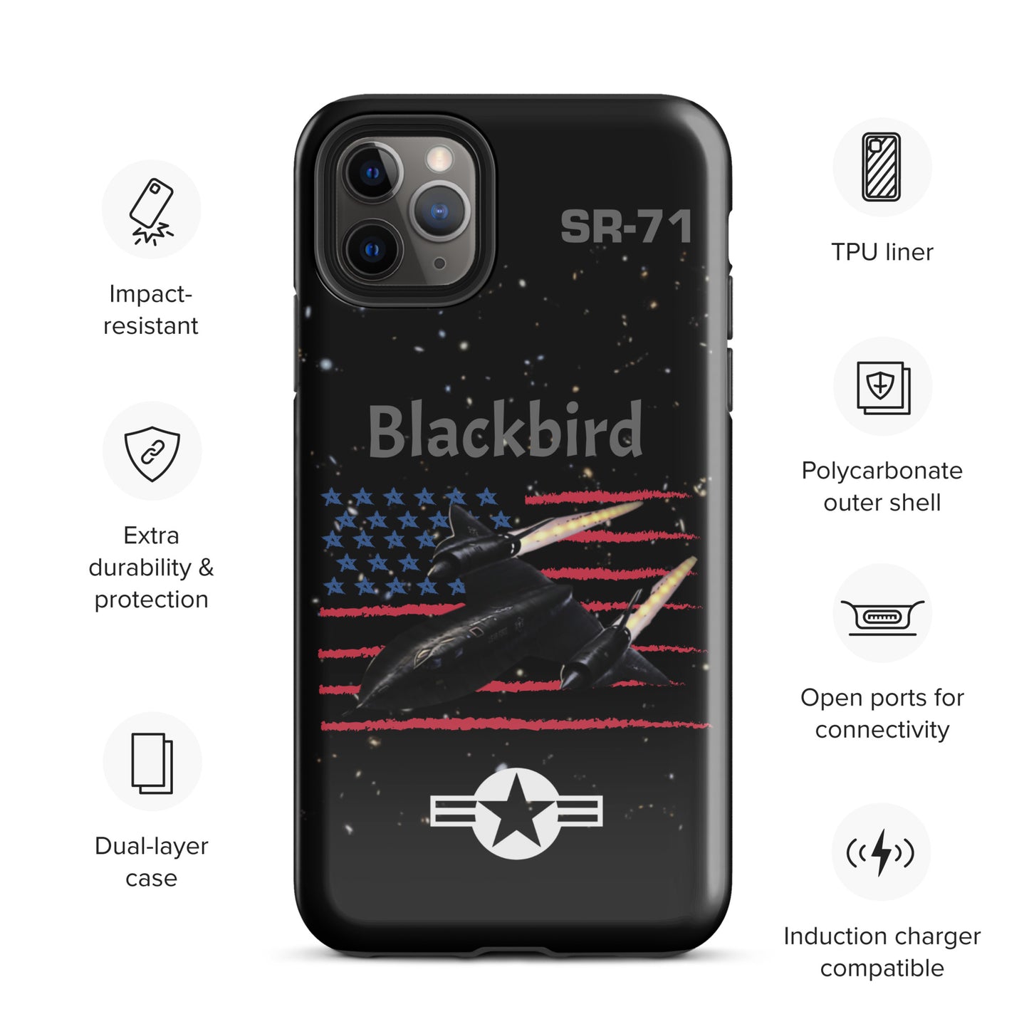 Blackbird Patriot iPhone Case (Without Quotes)