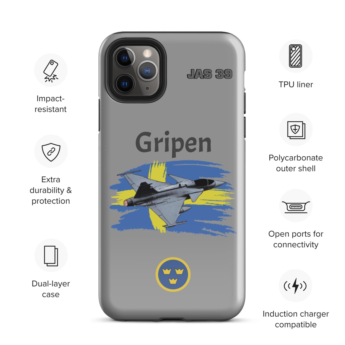 Gripen Patriot iPhone Case (Without Quotes)