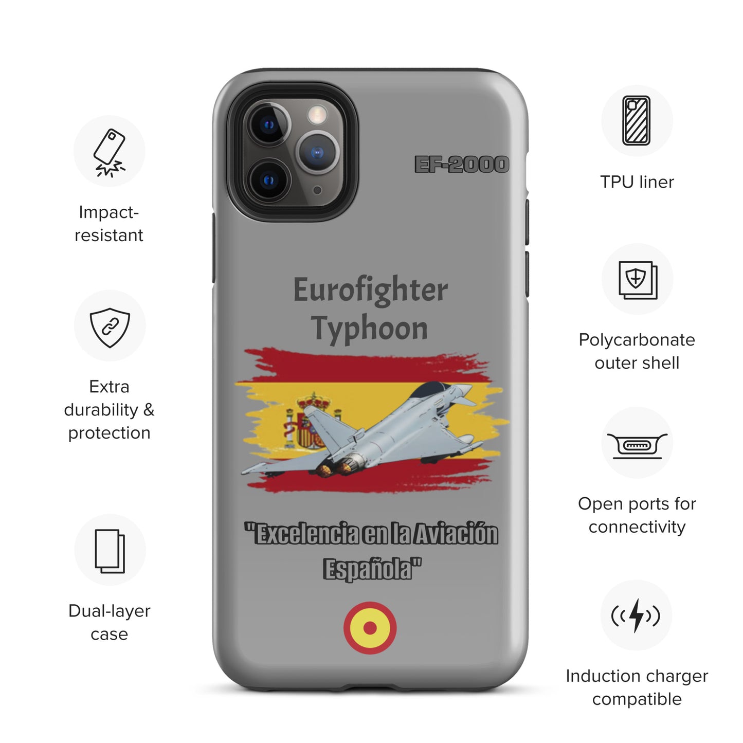 Spanish Typhoon Patriot iPhone Case