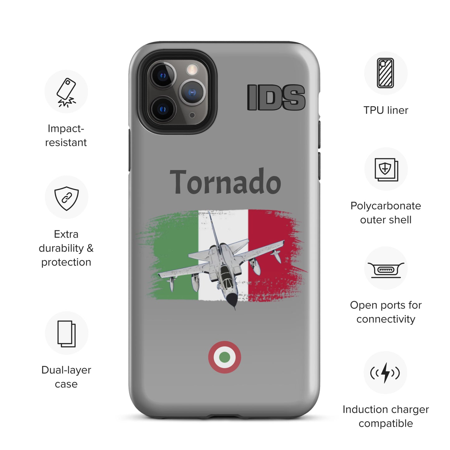 Italian Tornado Patriot iPhone Case (Without Quotes)