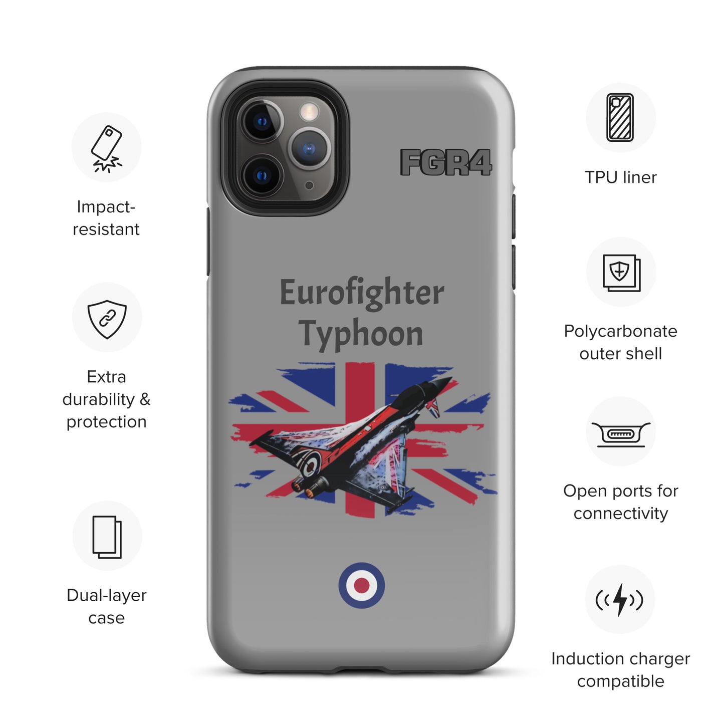 Black Jack Typhoon Patriot iPhone Case (Without Quotes)