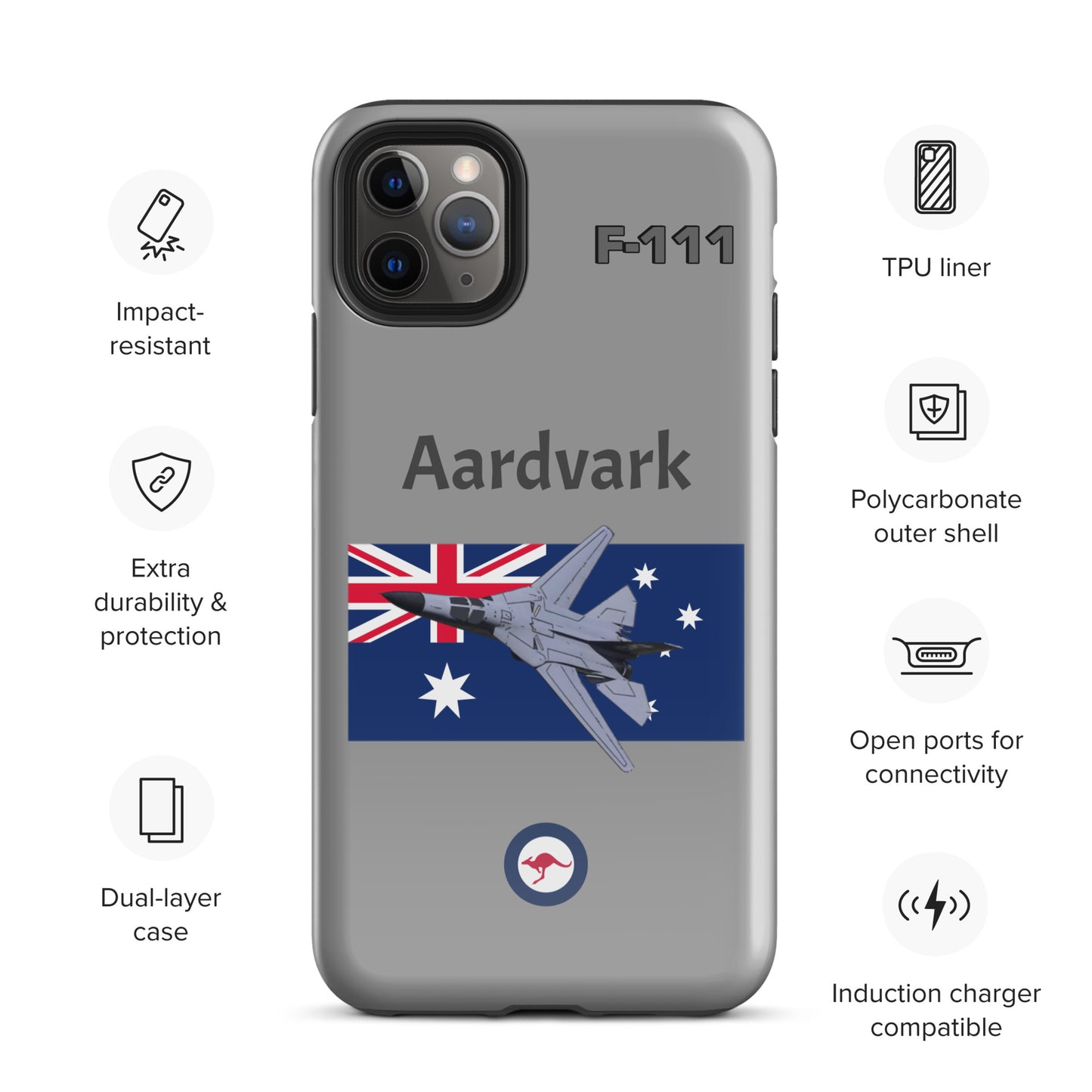 Australian Aardvark Patriot iPhone Case (Without Quotes)