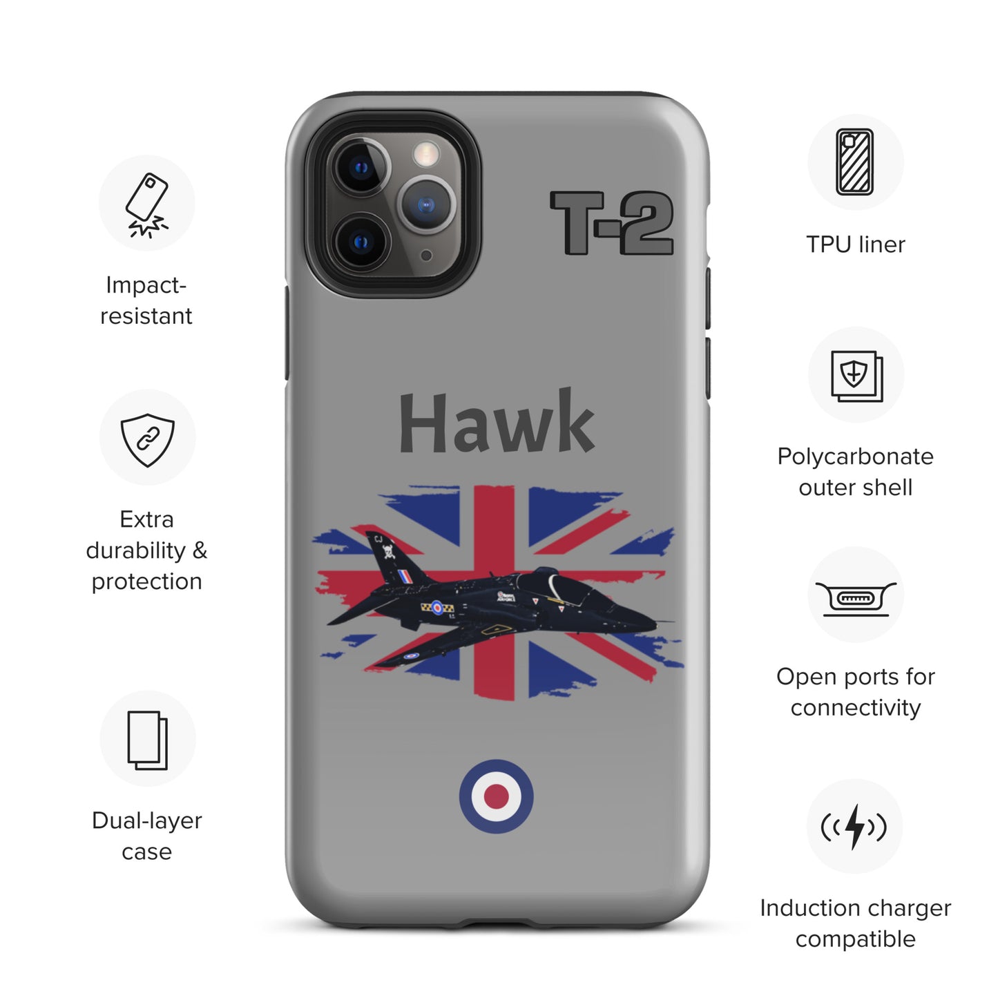 Hawk Patriot iPhone Case (Without Quotes)