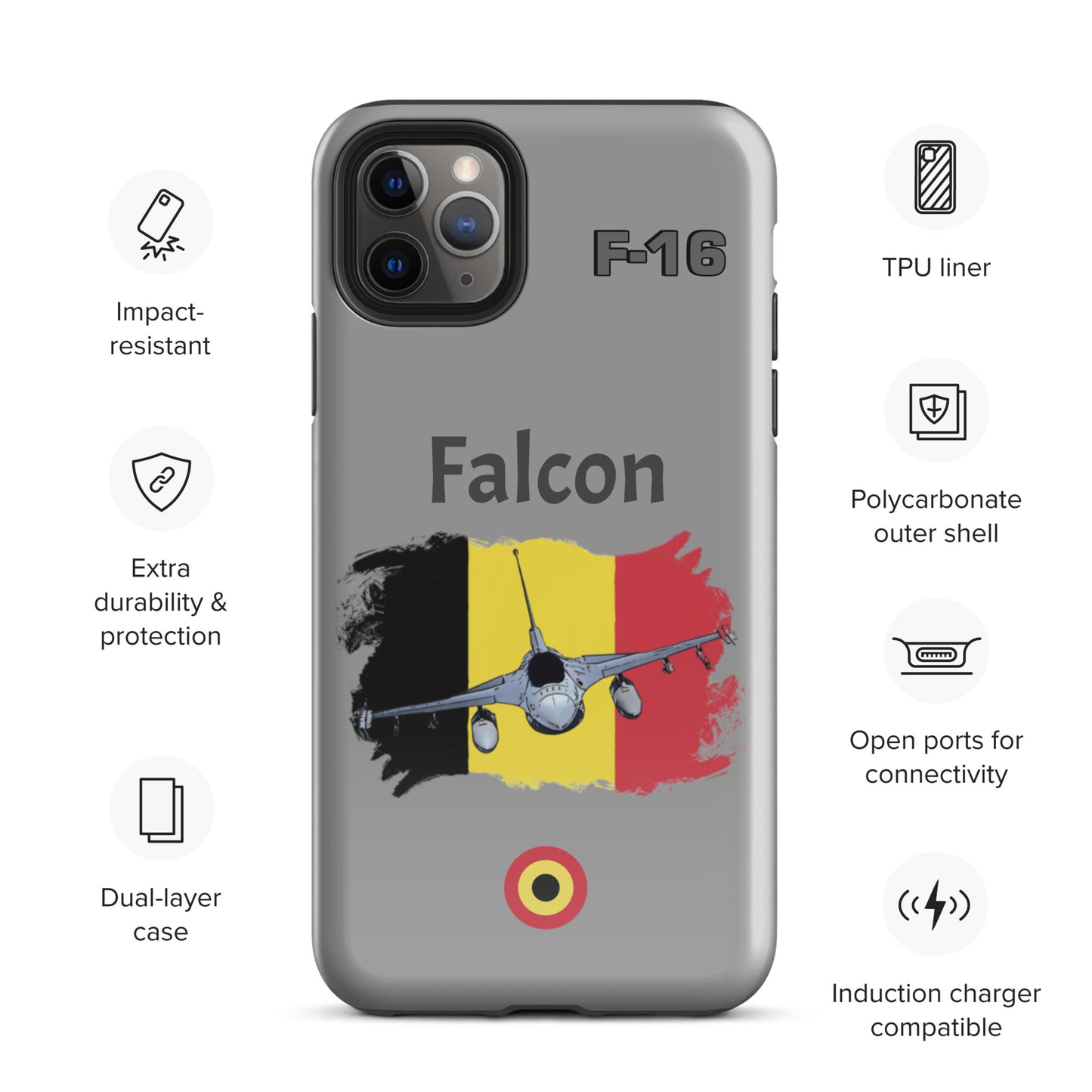 Belgium Falcon Patriot iPhone Case (Without Quotes)