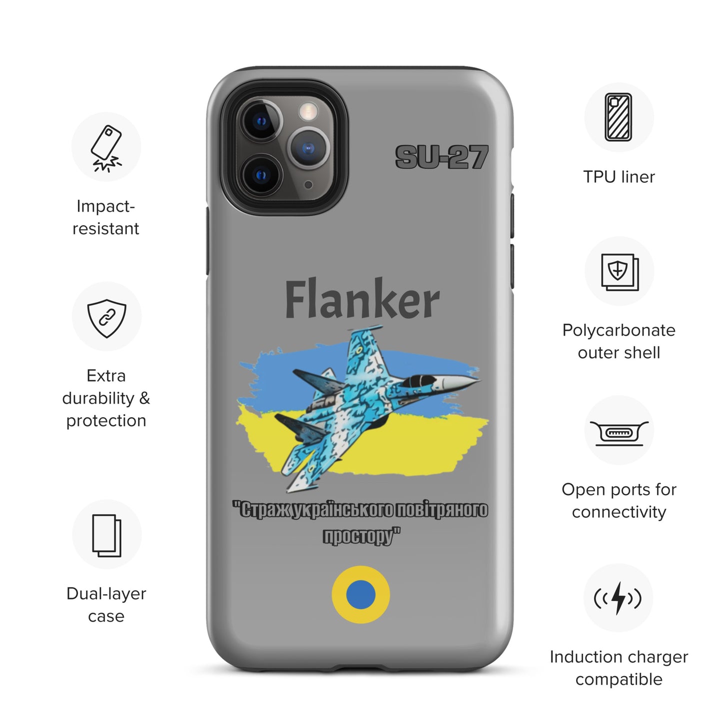 Ukrainian Flanker Patriot iPhone Case