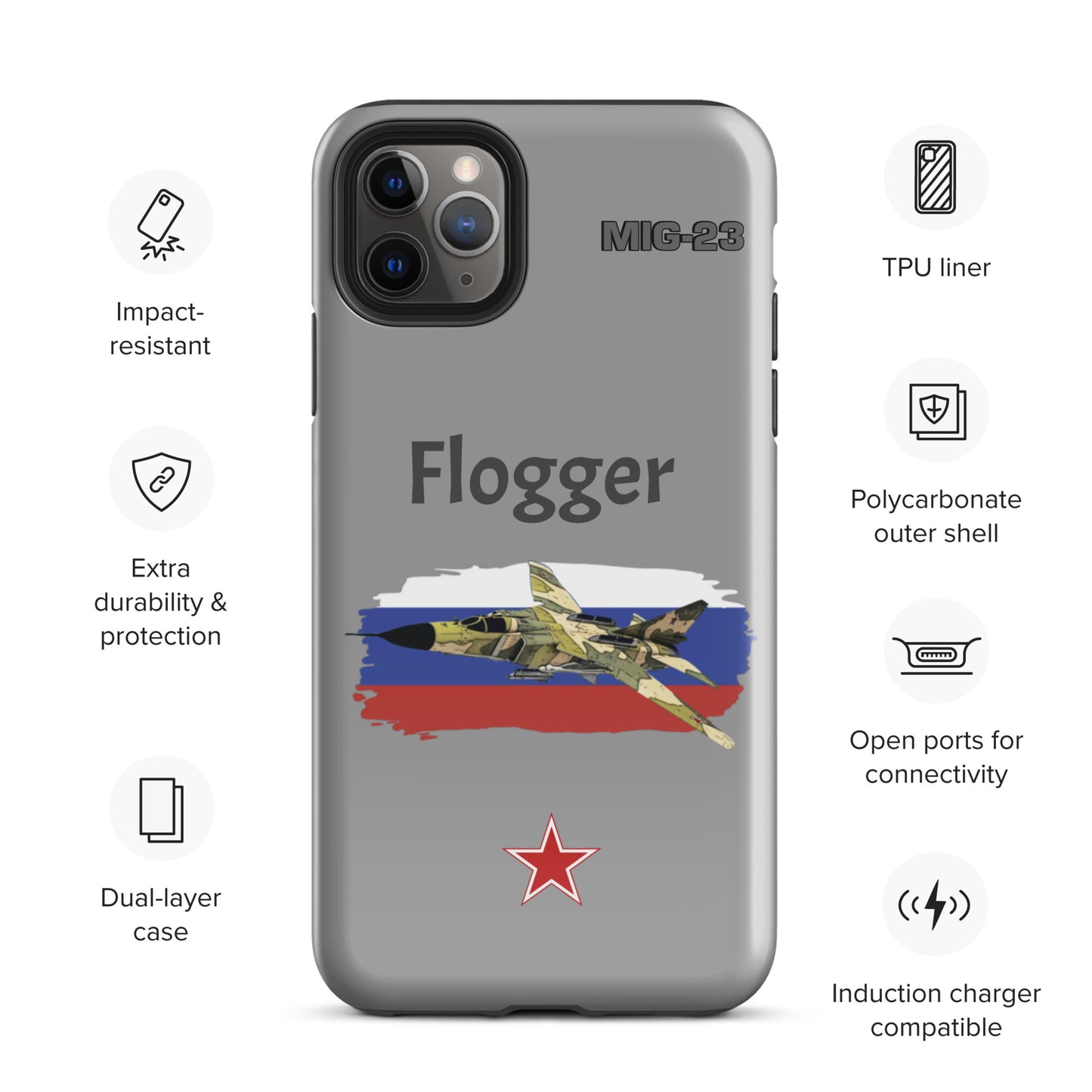 Flogger Patriot iPhone Case (Without Quotes)