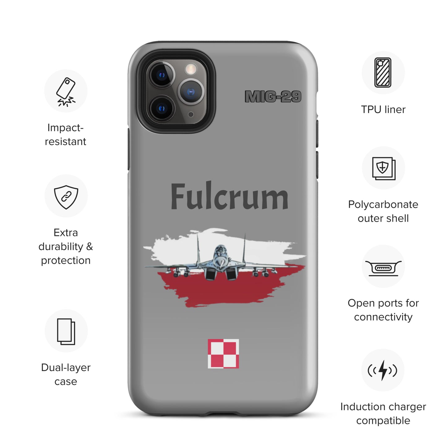 Poland Fulcrum Patriot iPhone Case (Without Quotes)