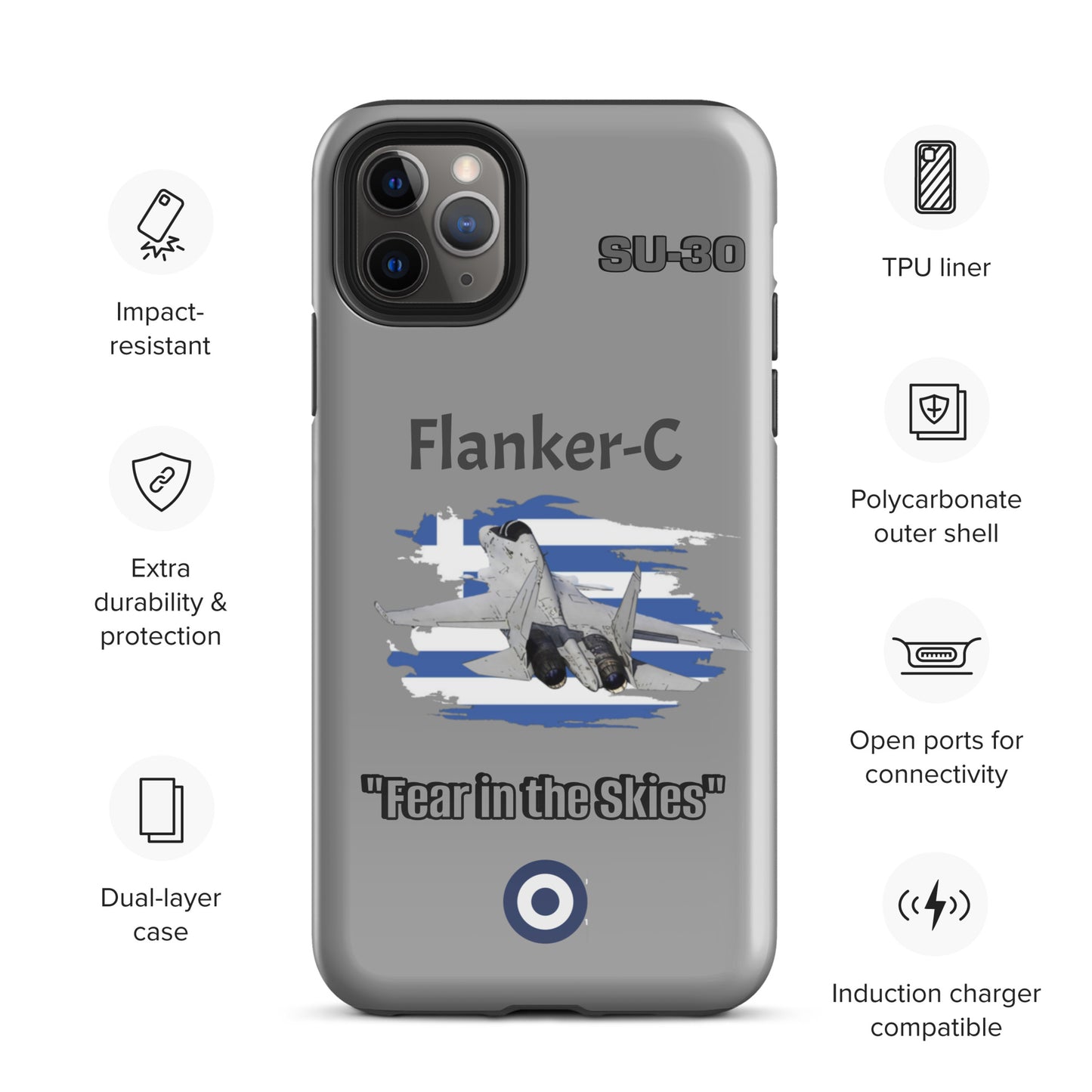 Greek Flanker Patriot iPhone Case