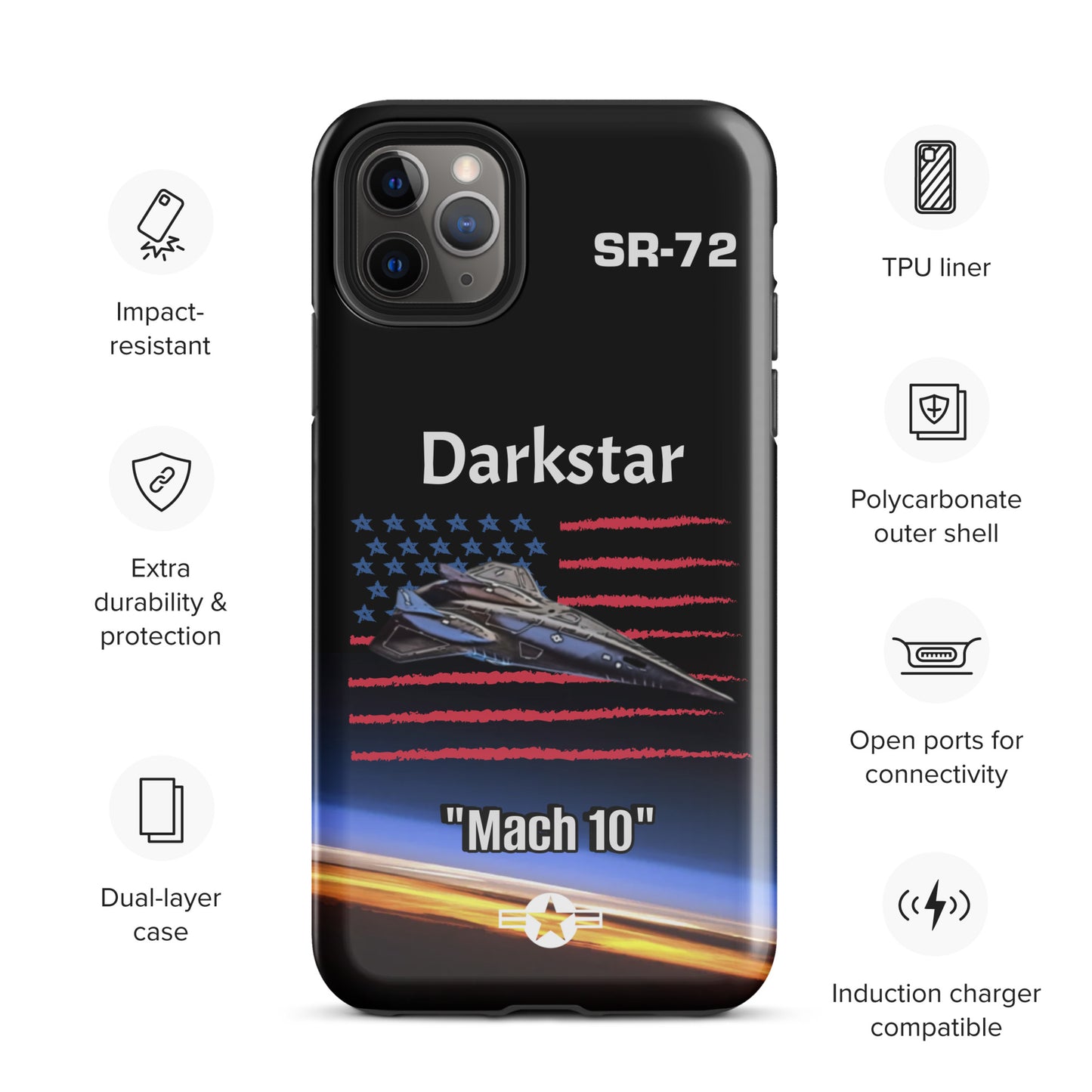 Darkstar Patriot iPhone Case
