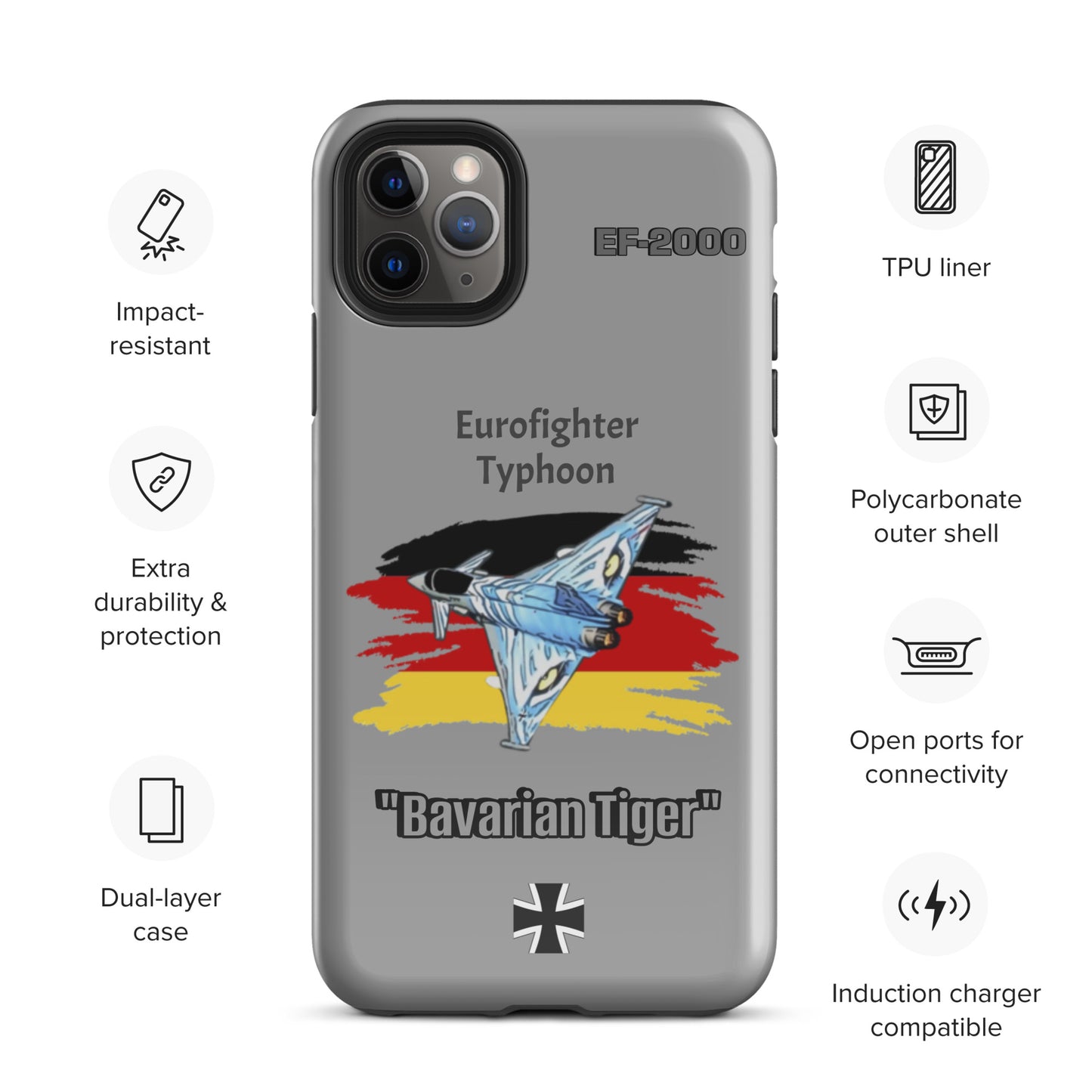 Bavarian Tiger Typhoon Patriot iPhone Case