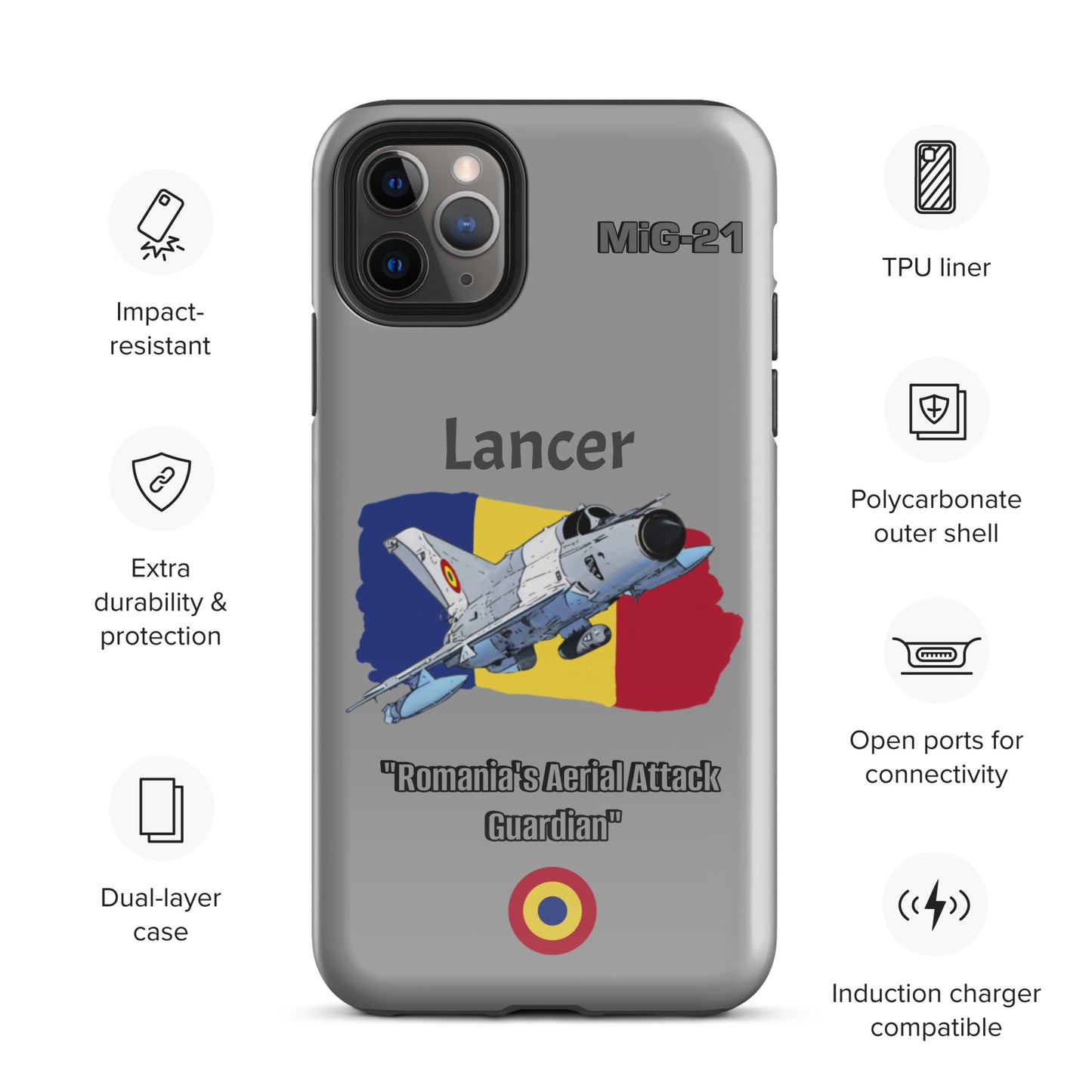 Romanian Lancer Patriot iPhone Case