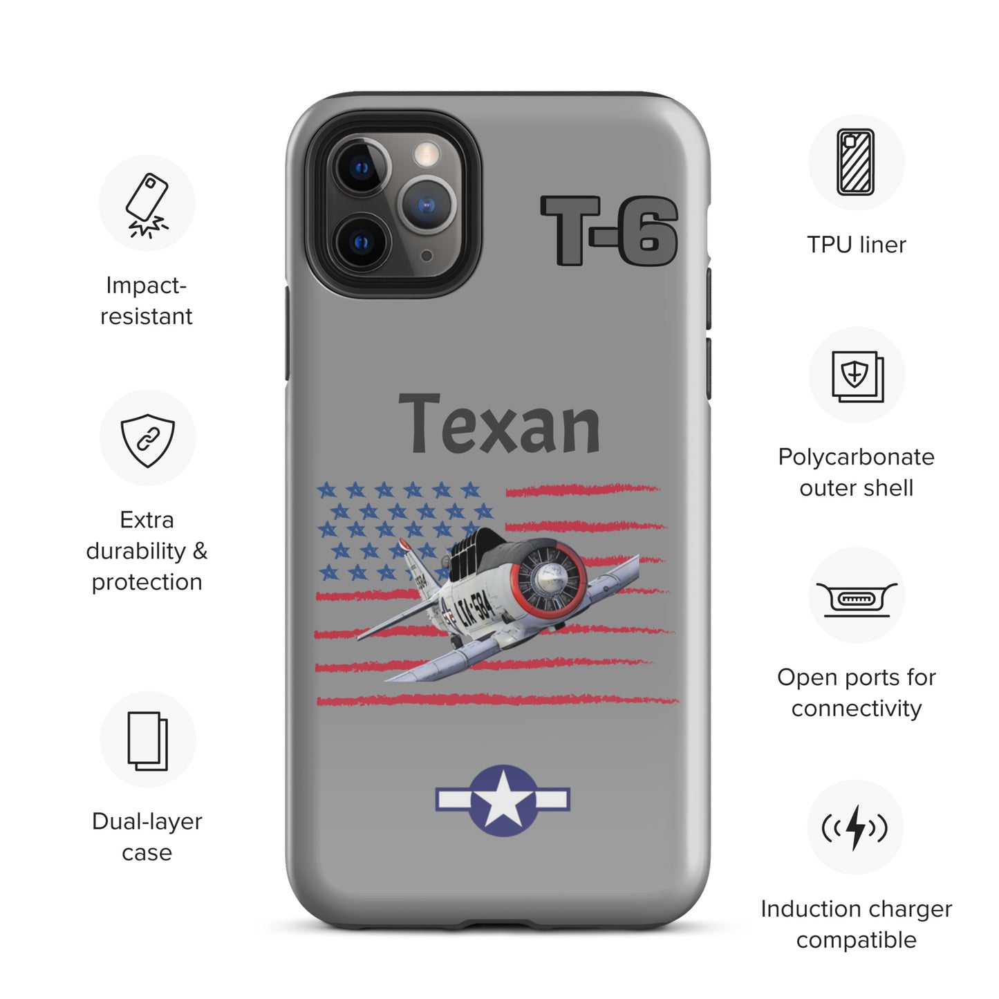 WWII Texan Patriot iPhone Case