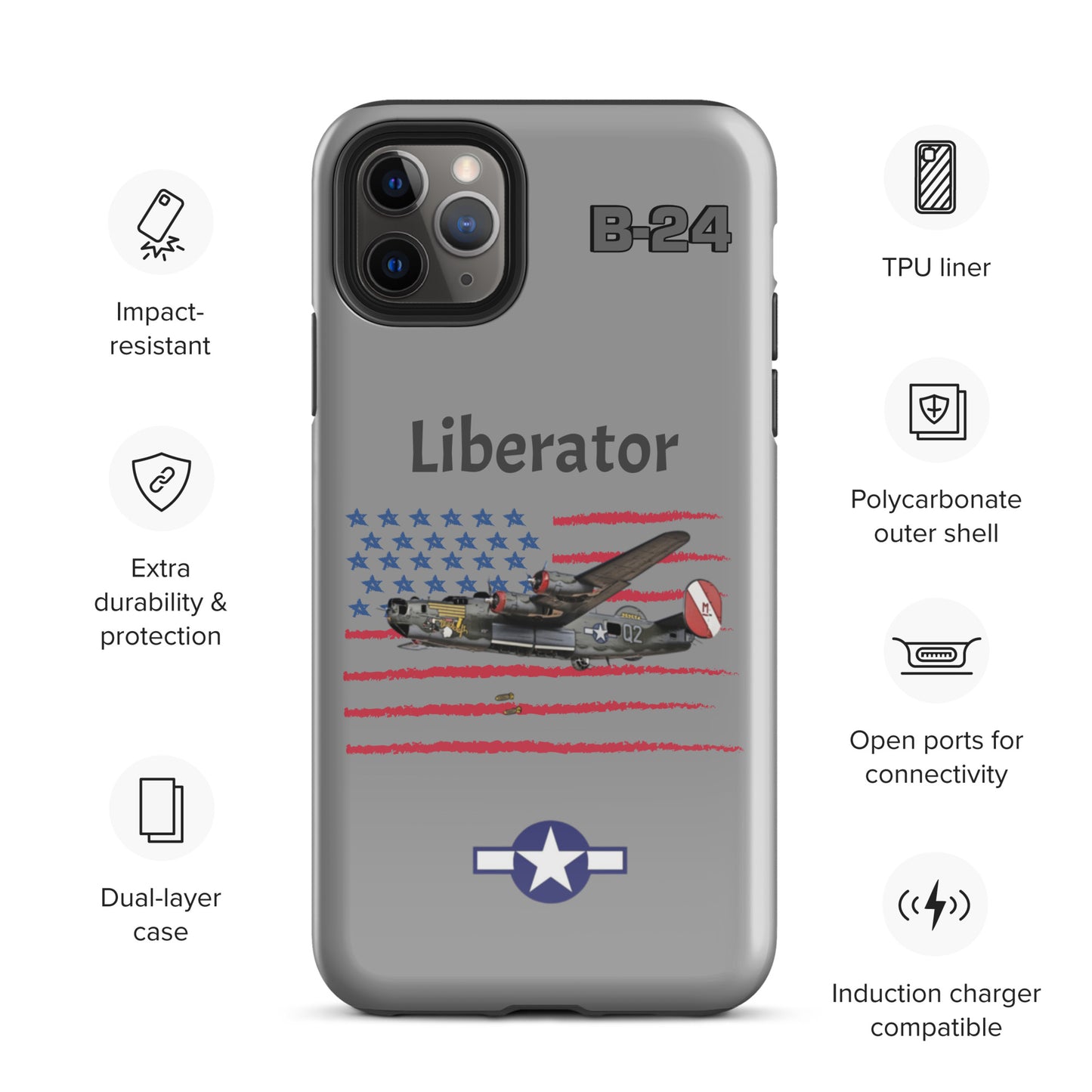 WWII Liberator Patriot iPhone Case