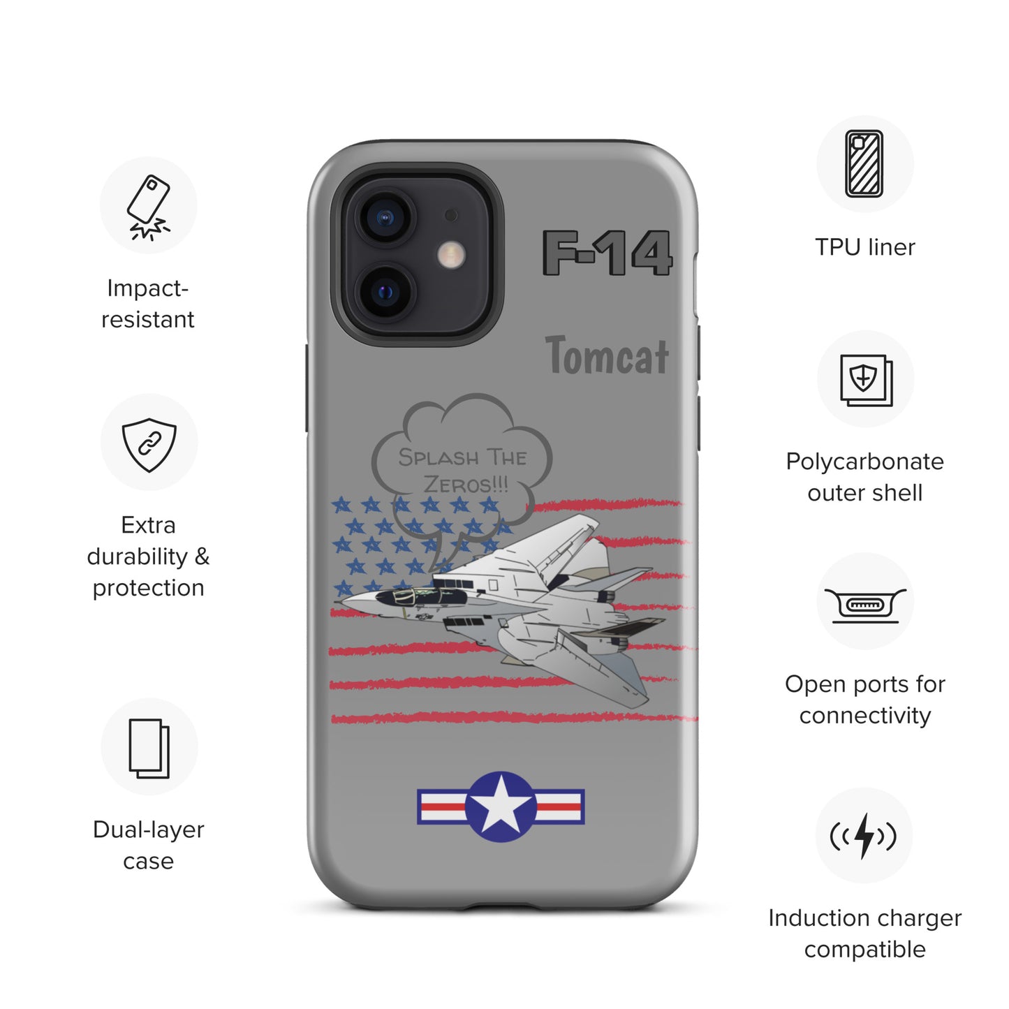 Patriot Tomcat iPhone Case (Without Quotes)