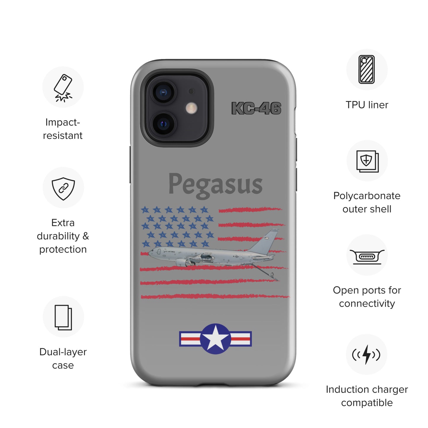 Pegasus Patriot iPhone Case (Without Quotes)