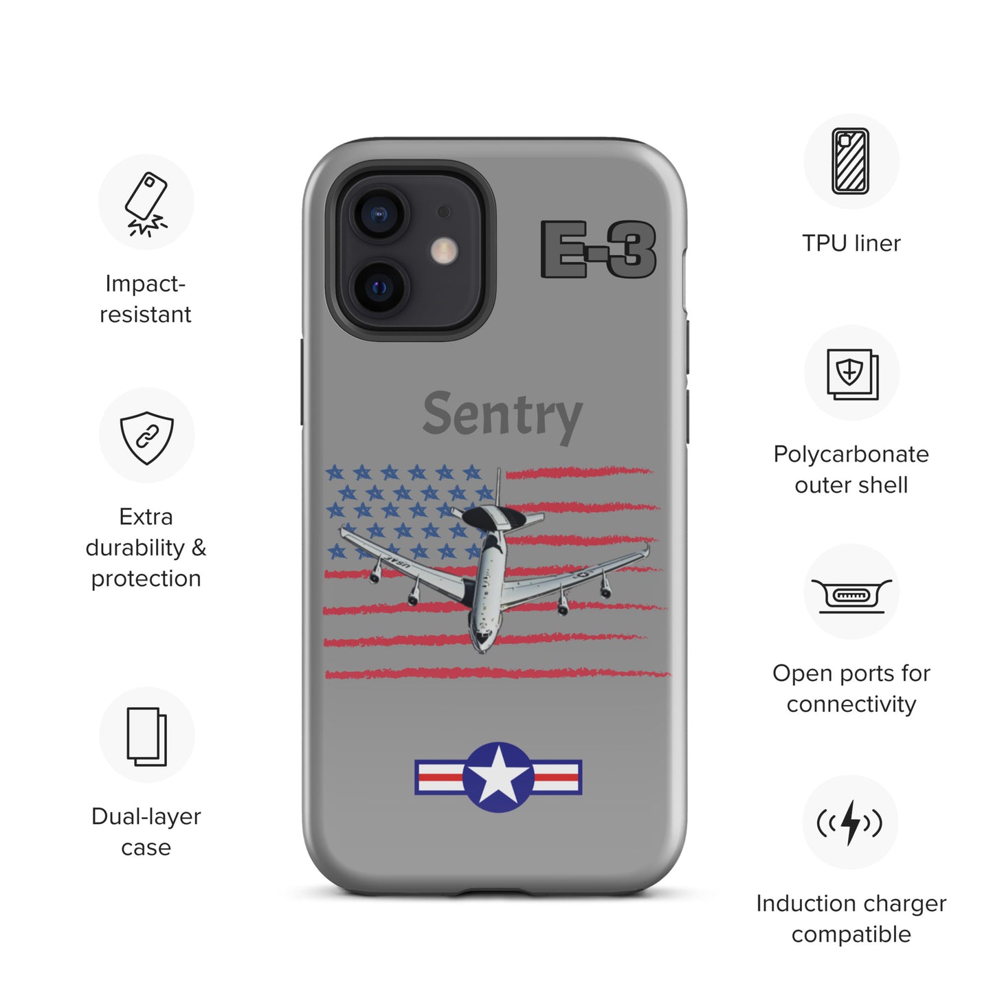 Sentry Patriot iPhone Case (Without Quotes)