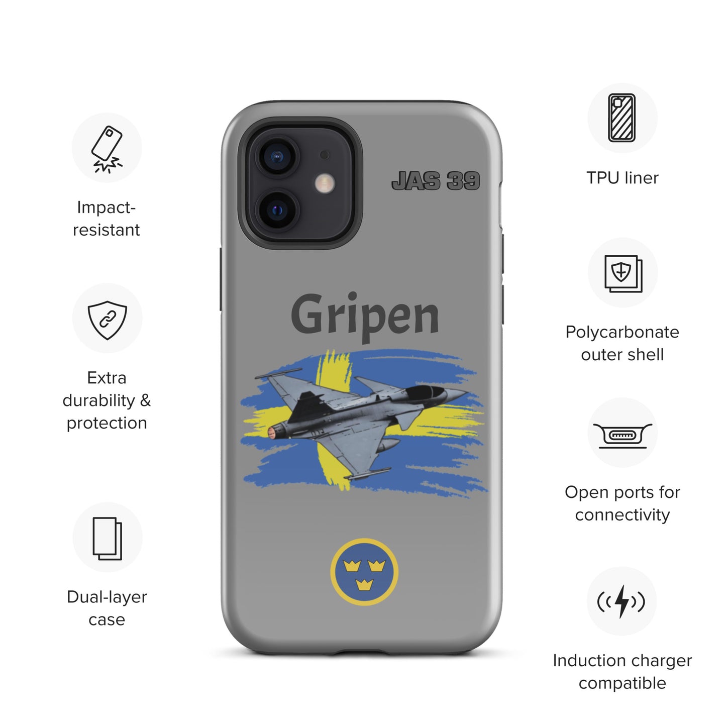 Gripen Patriot iPhone Case (Without Quotes)