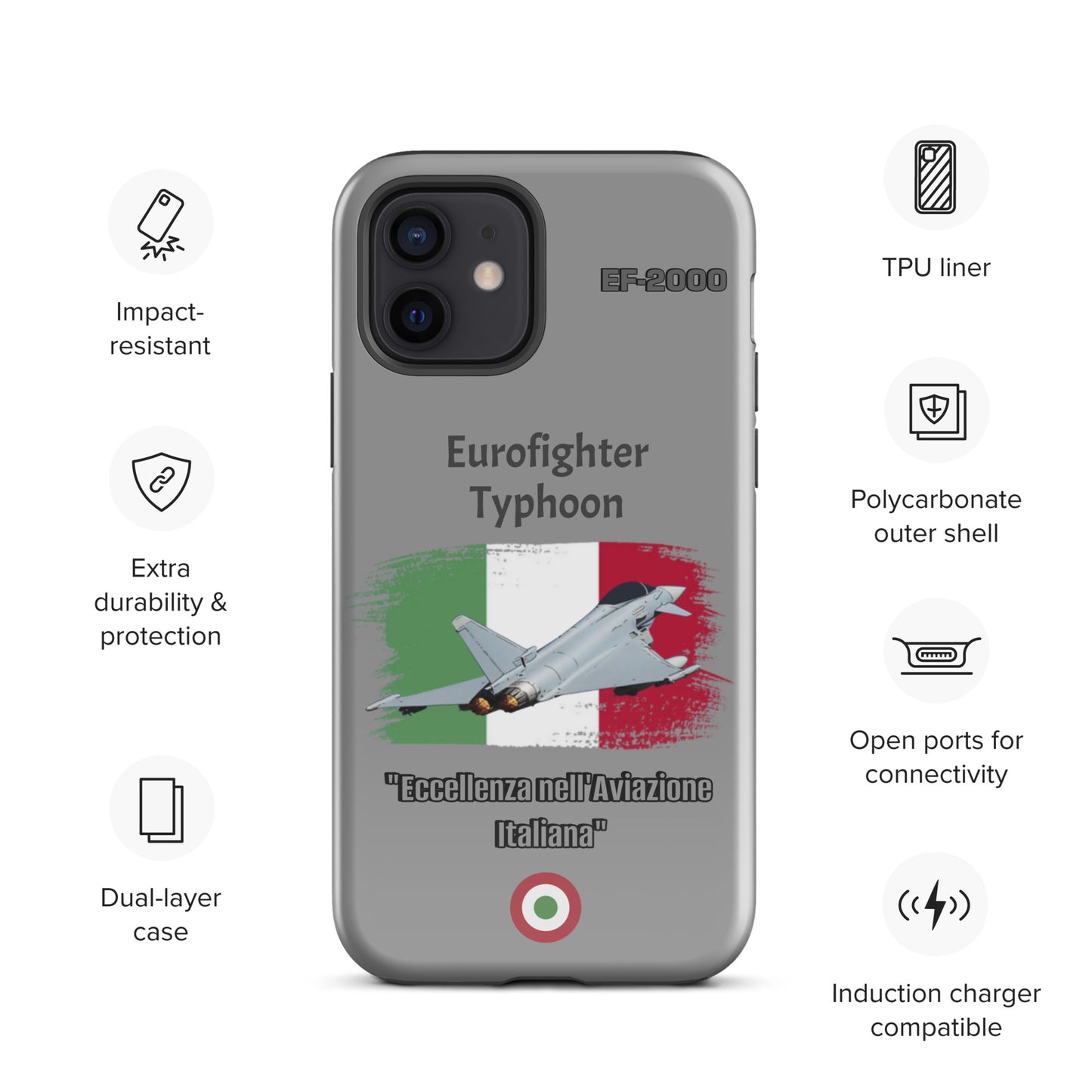 Italian Typhoon Patriot iPhone Case