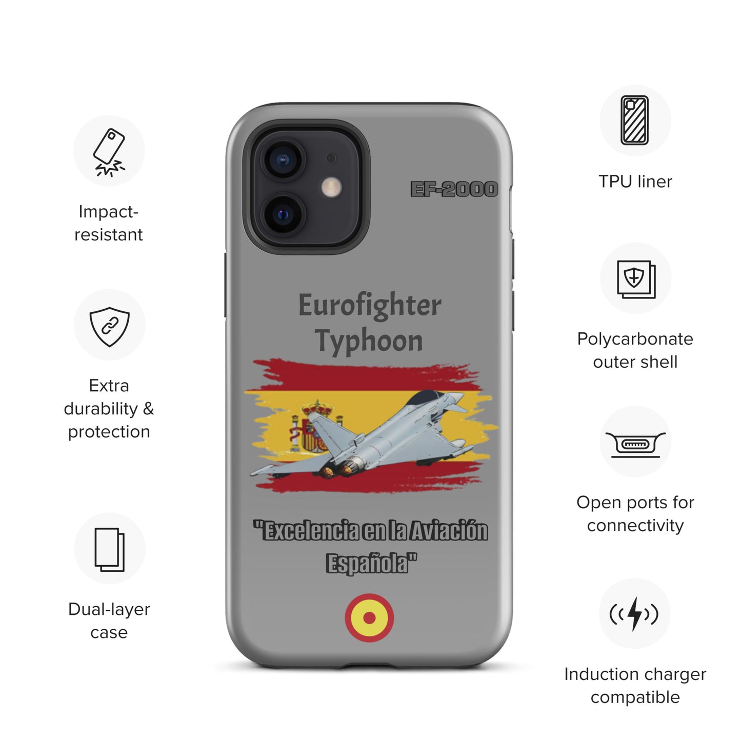 Spanish Typhoon Patriot iPhone Case