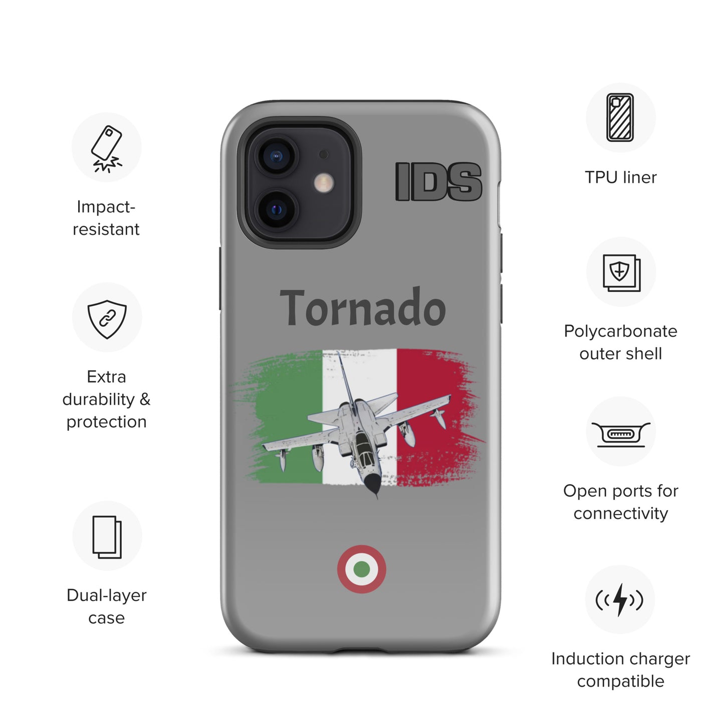 Italian Tornado Patriot iPhone Case (Without Quotes)