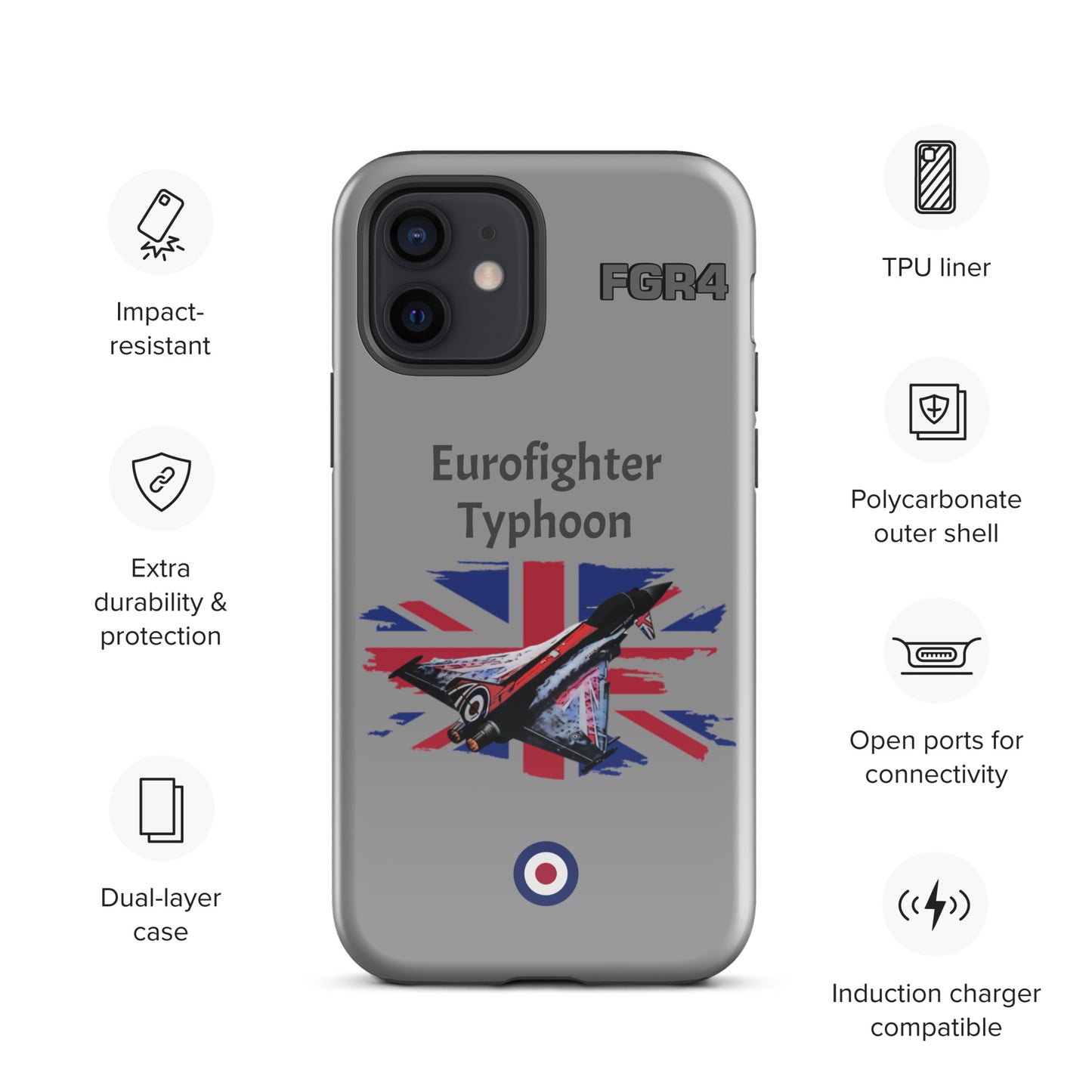 Black Jack Typhoon Patriot iPhone Case (Without Quotes)