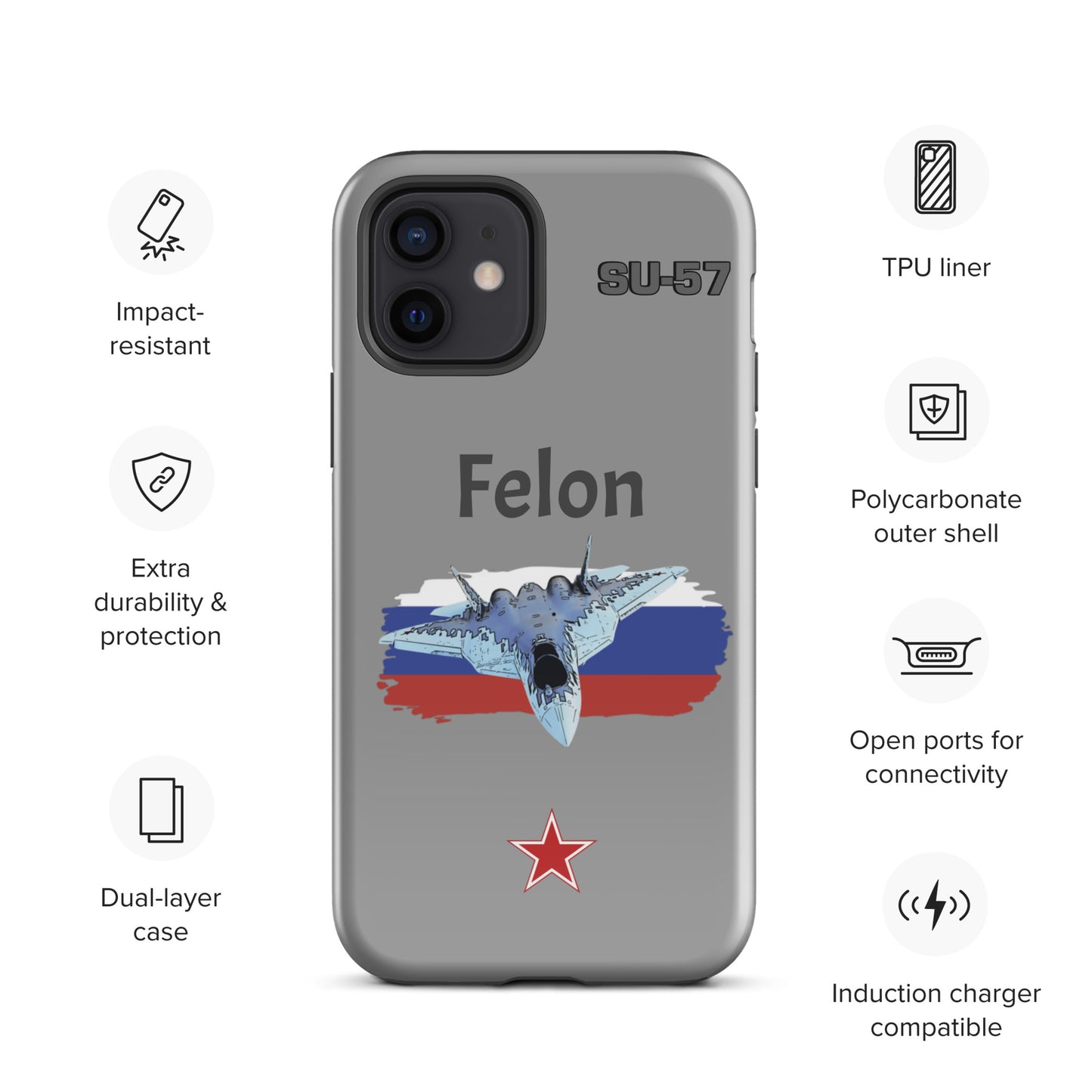 Felon Patriot iPhone Case (Without Quotes)