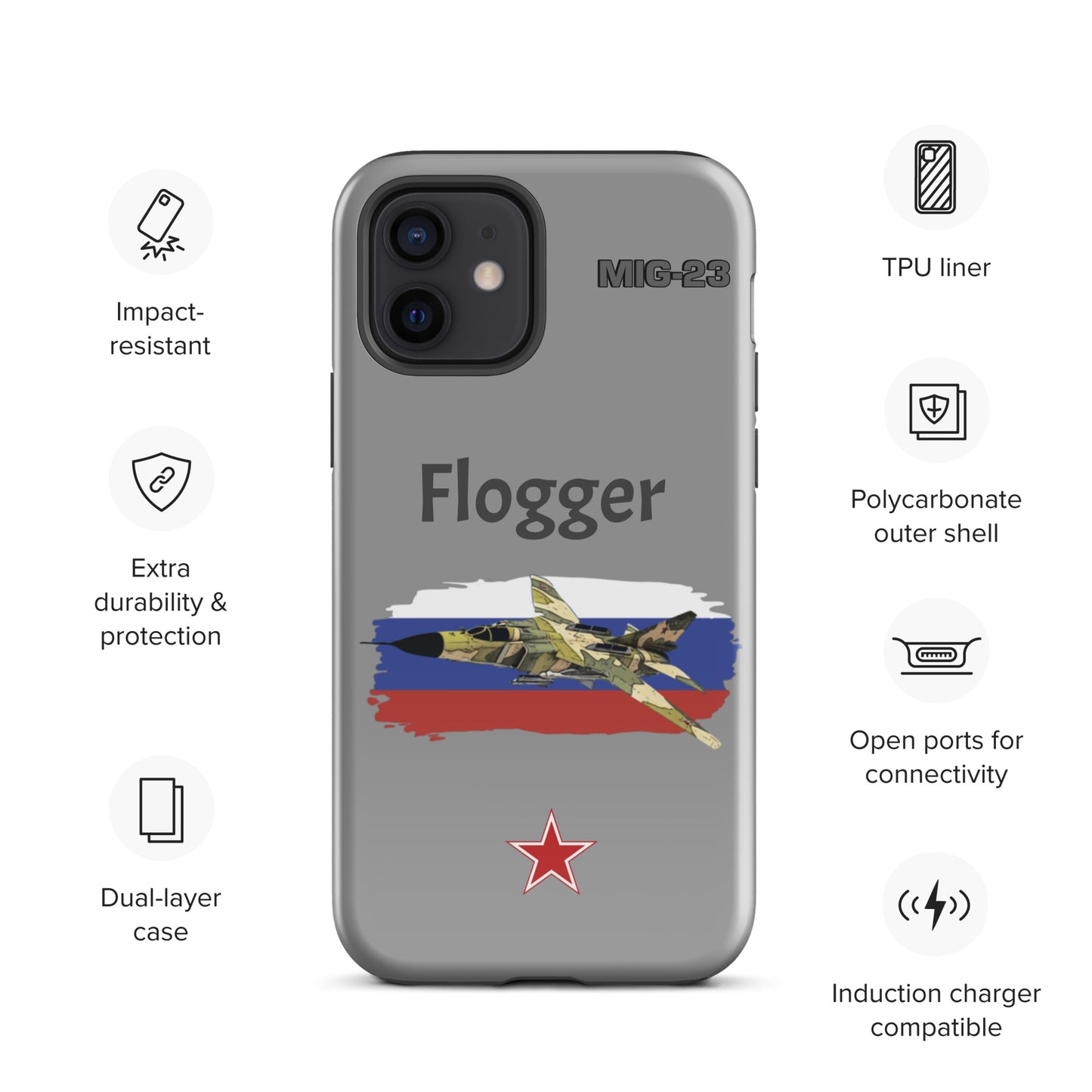Flogger Patriot iPhone Case (Without Quotes)