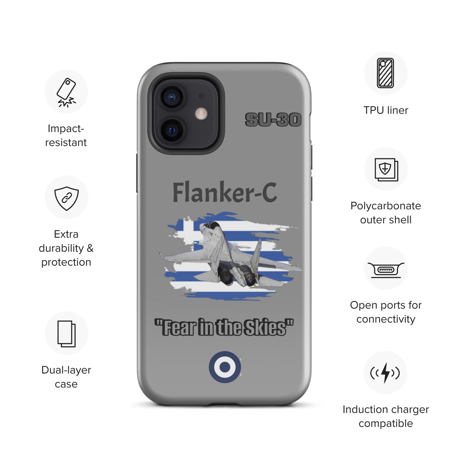 Greek Flanker Patriot iPhone Case