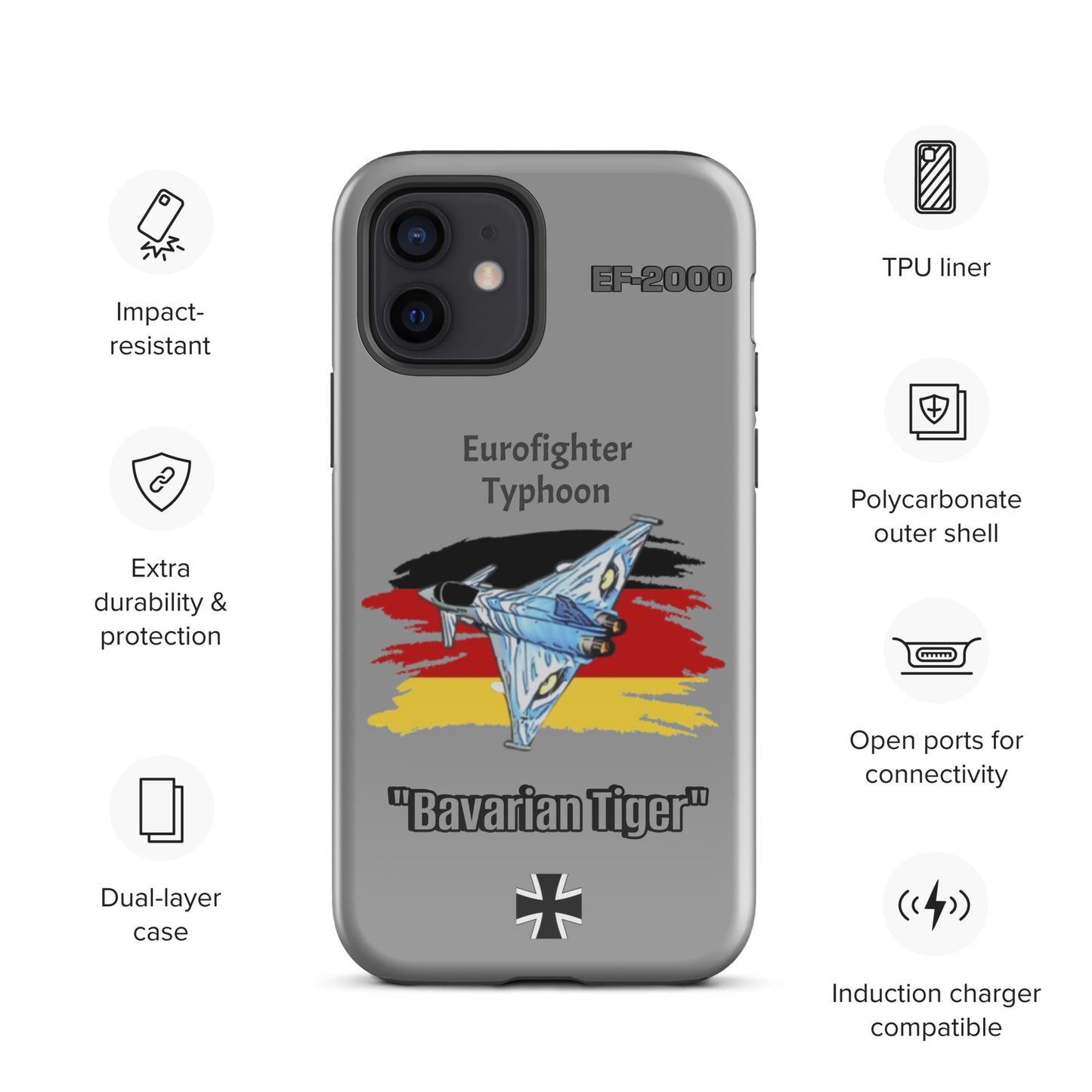 Bavarian Tiger Typhoon Patriot iPhone Case
