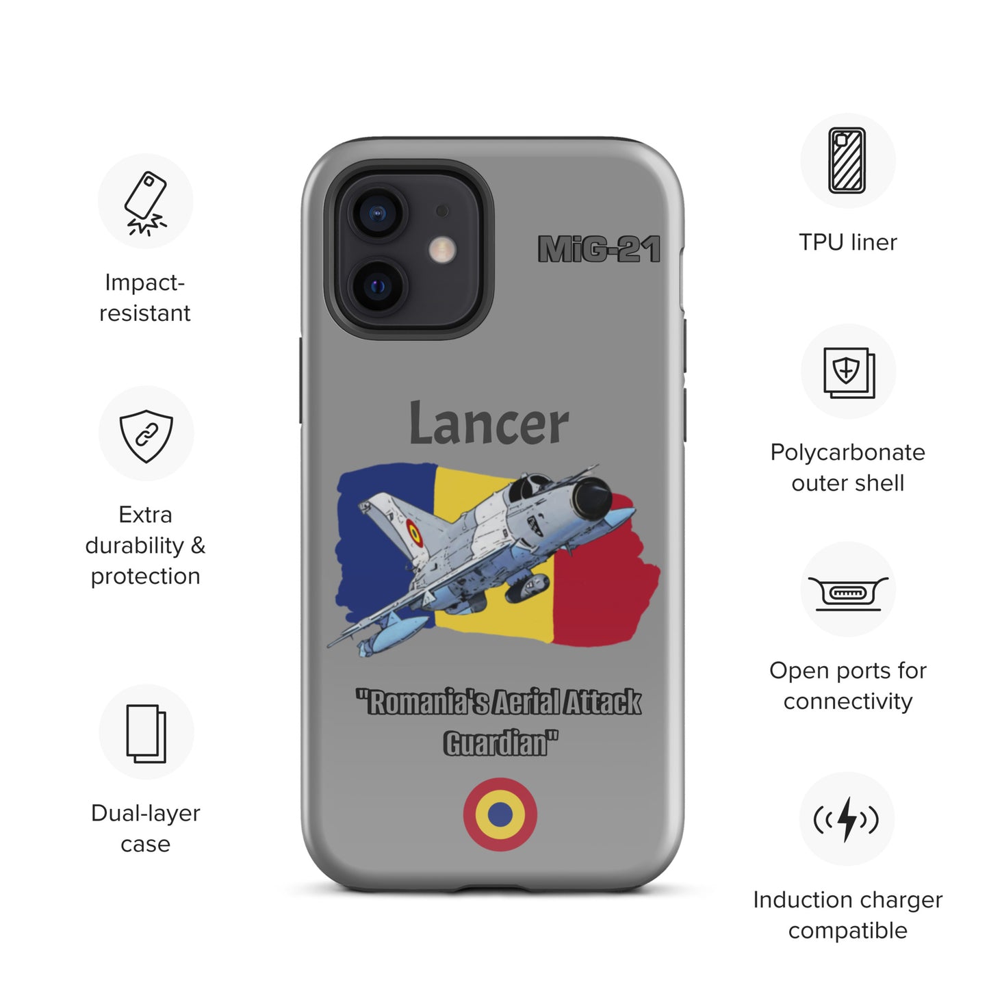 Romanian Lancer Patriot iPhone Case