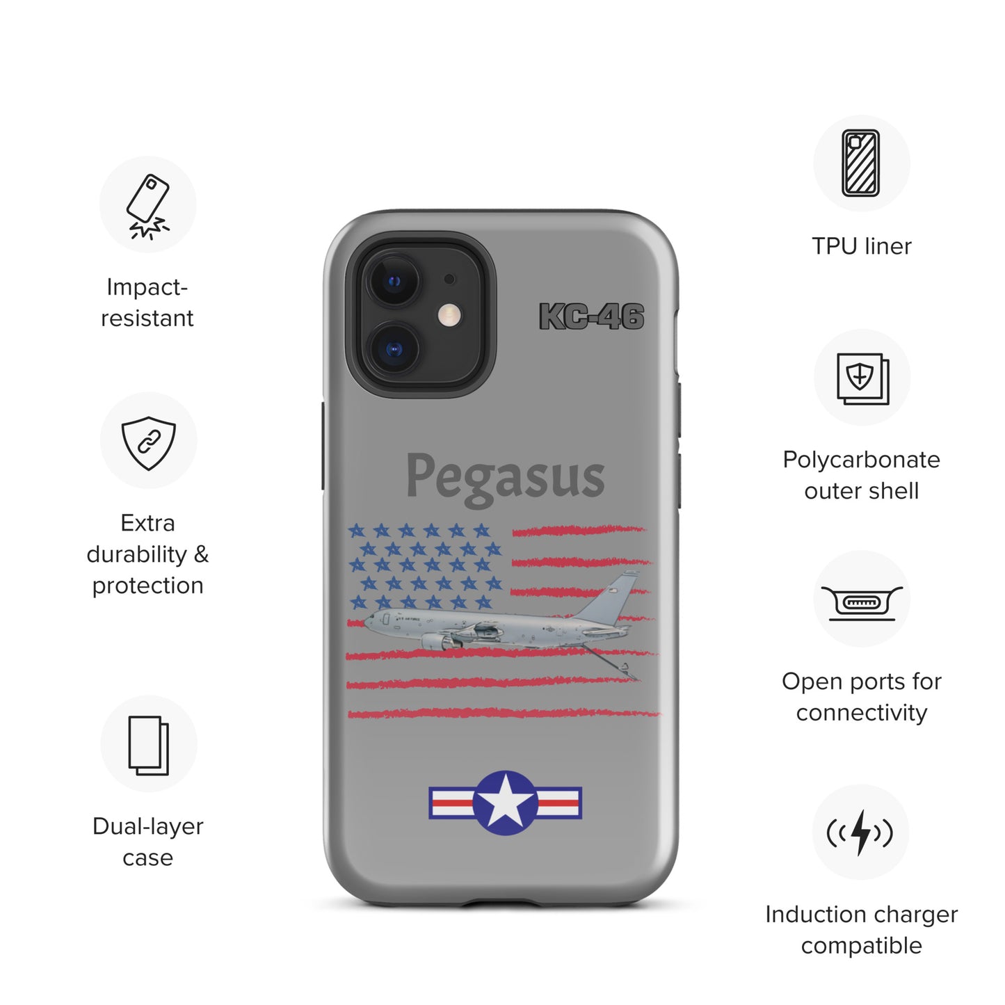 Pegasus Patriot iPhone Case (Without Quotes)