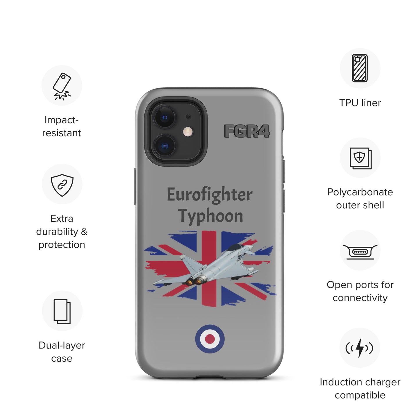 Typhoon Patriot iPhone Case (Without Quotes)