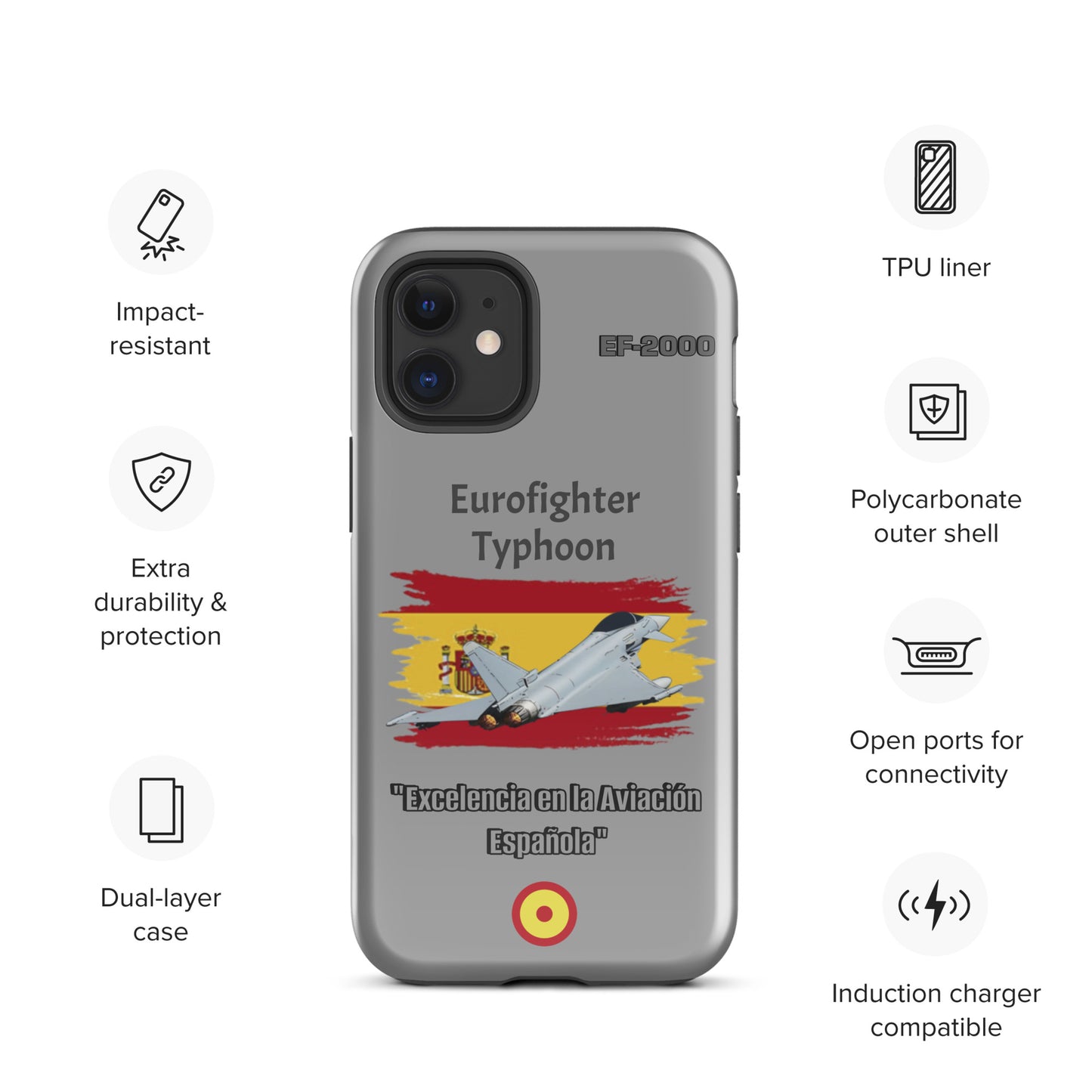 Spanish Typhoon Patriot iPhone Case