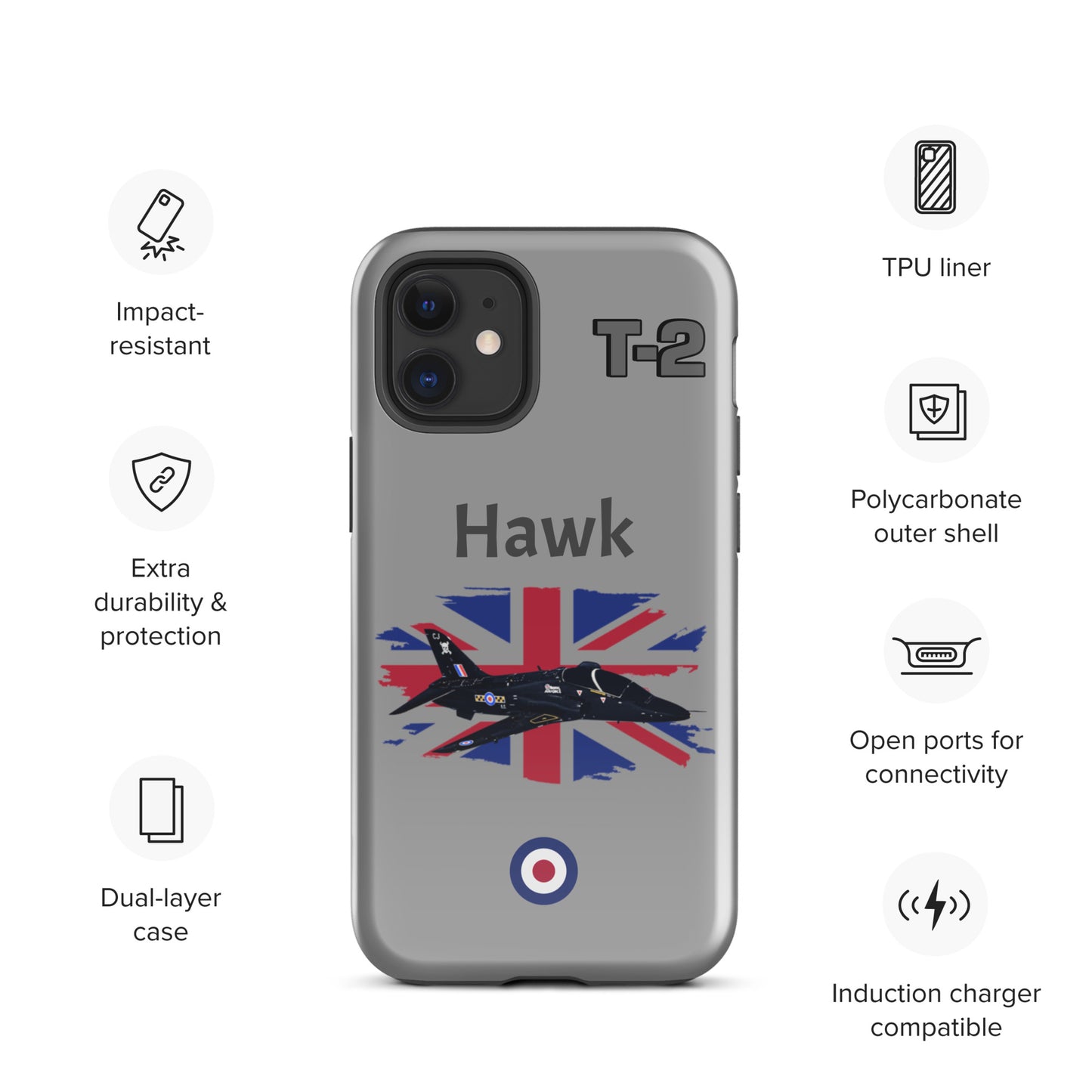 Hawk Patriot iPhone Case (Without Quotes)