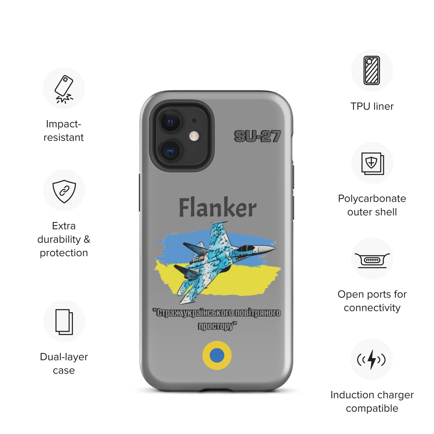 Ukrainian Flanker Patriot iPhone Case