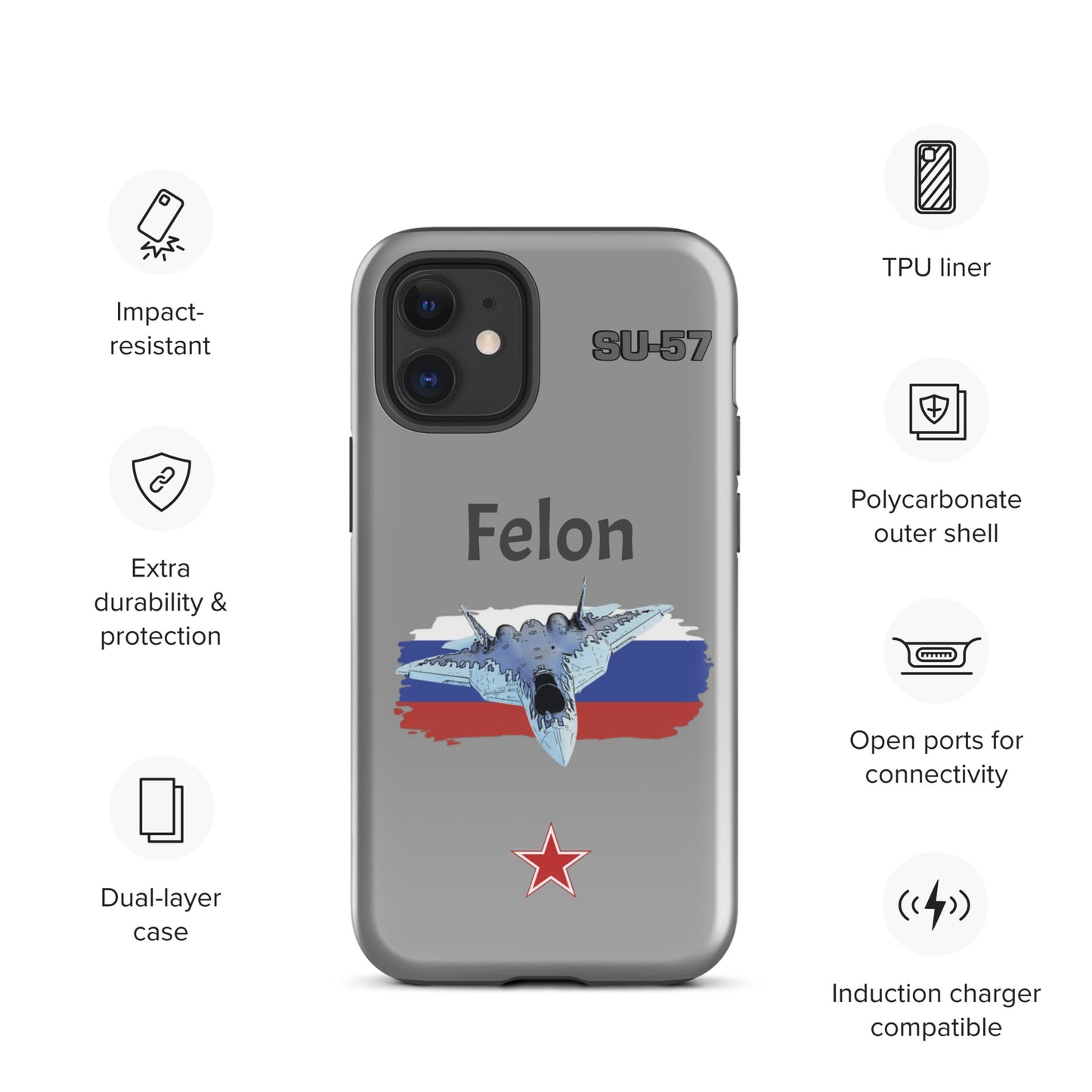 Felon Patriot iPhone Case (Without Quotes)
