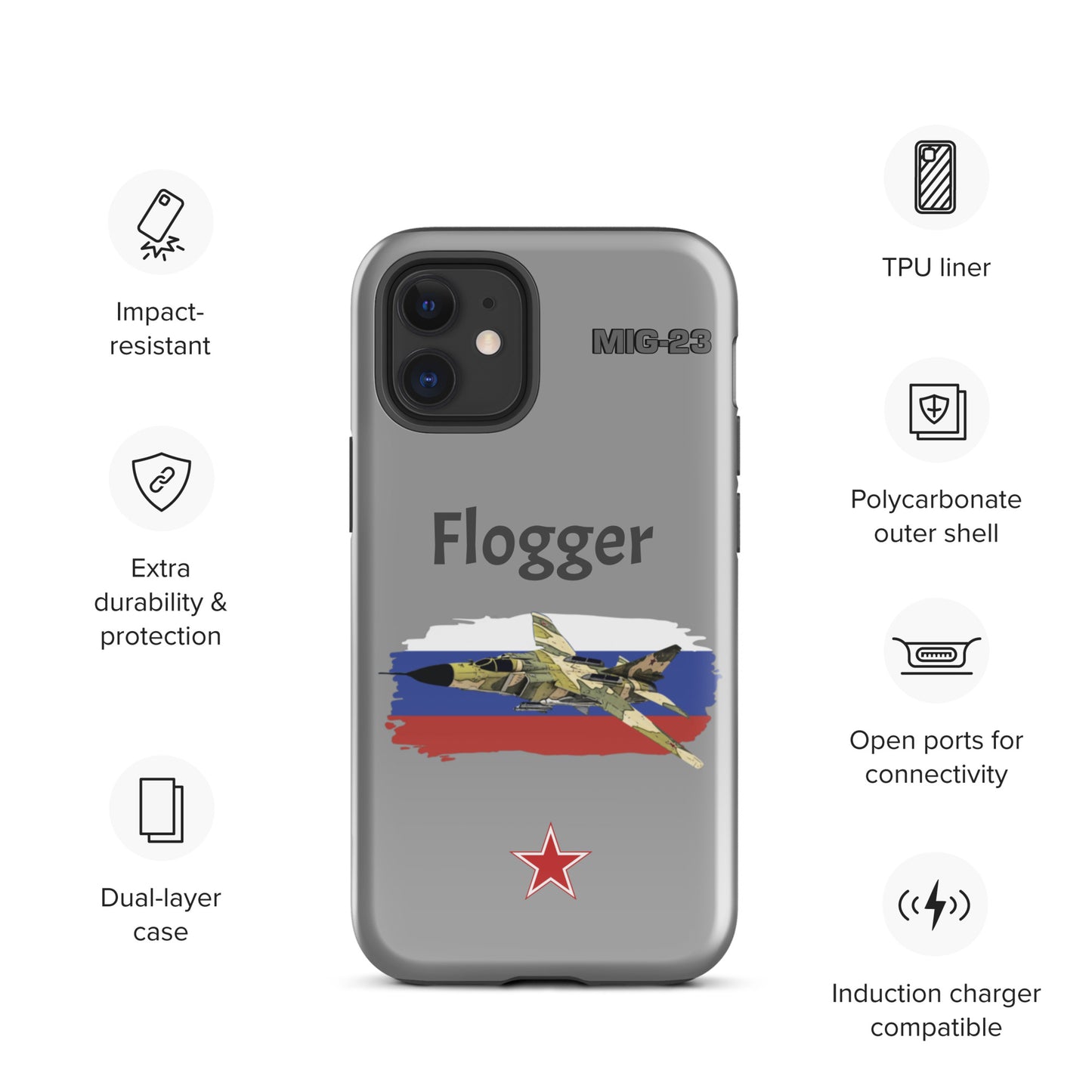 Flogger Patriot iPhone Case (Without Quotes)