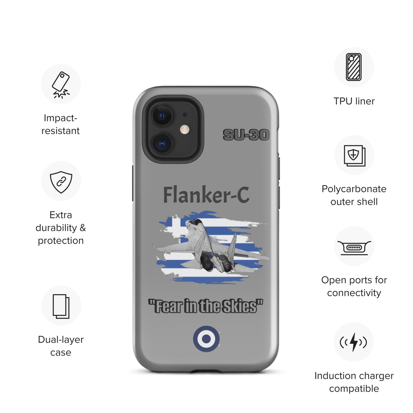 Greek Flanker Patriot iPhone Case
