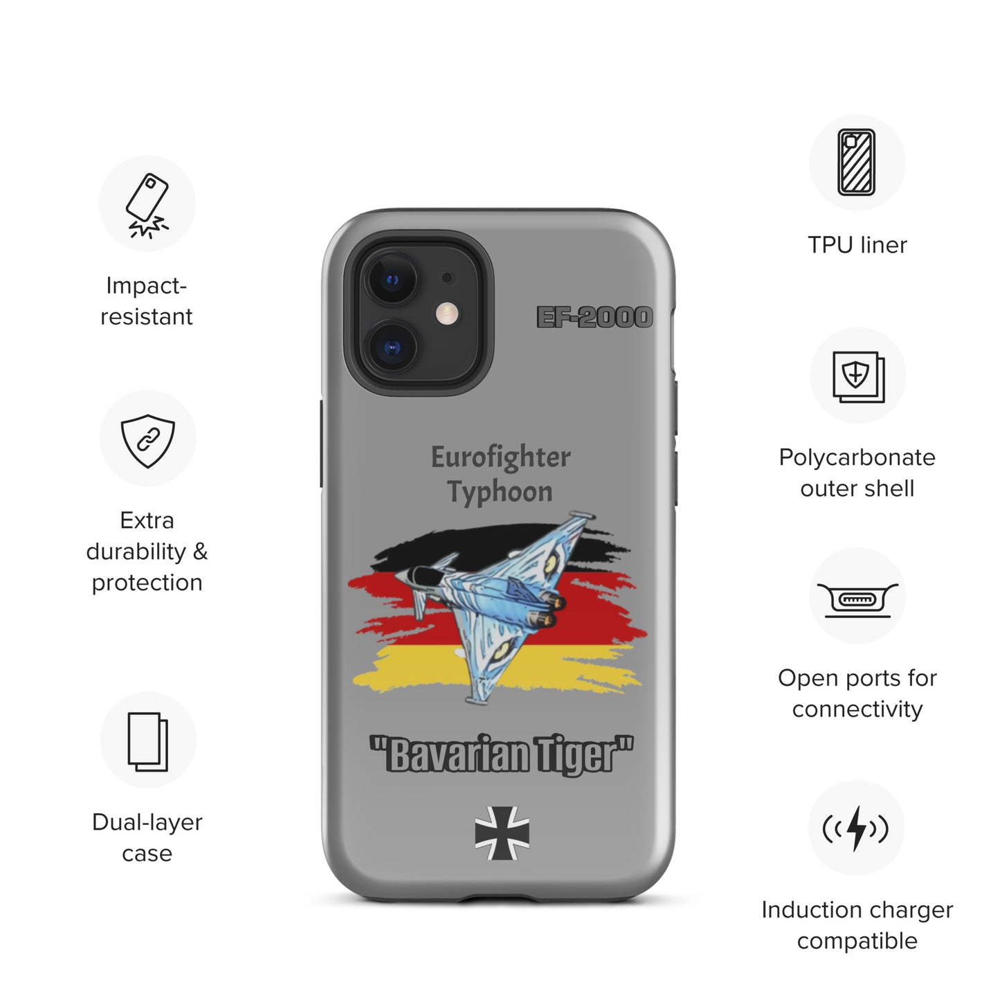 Bavarian Tiger Typhoon Patriot iPhone Case